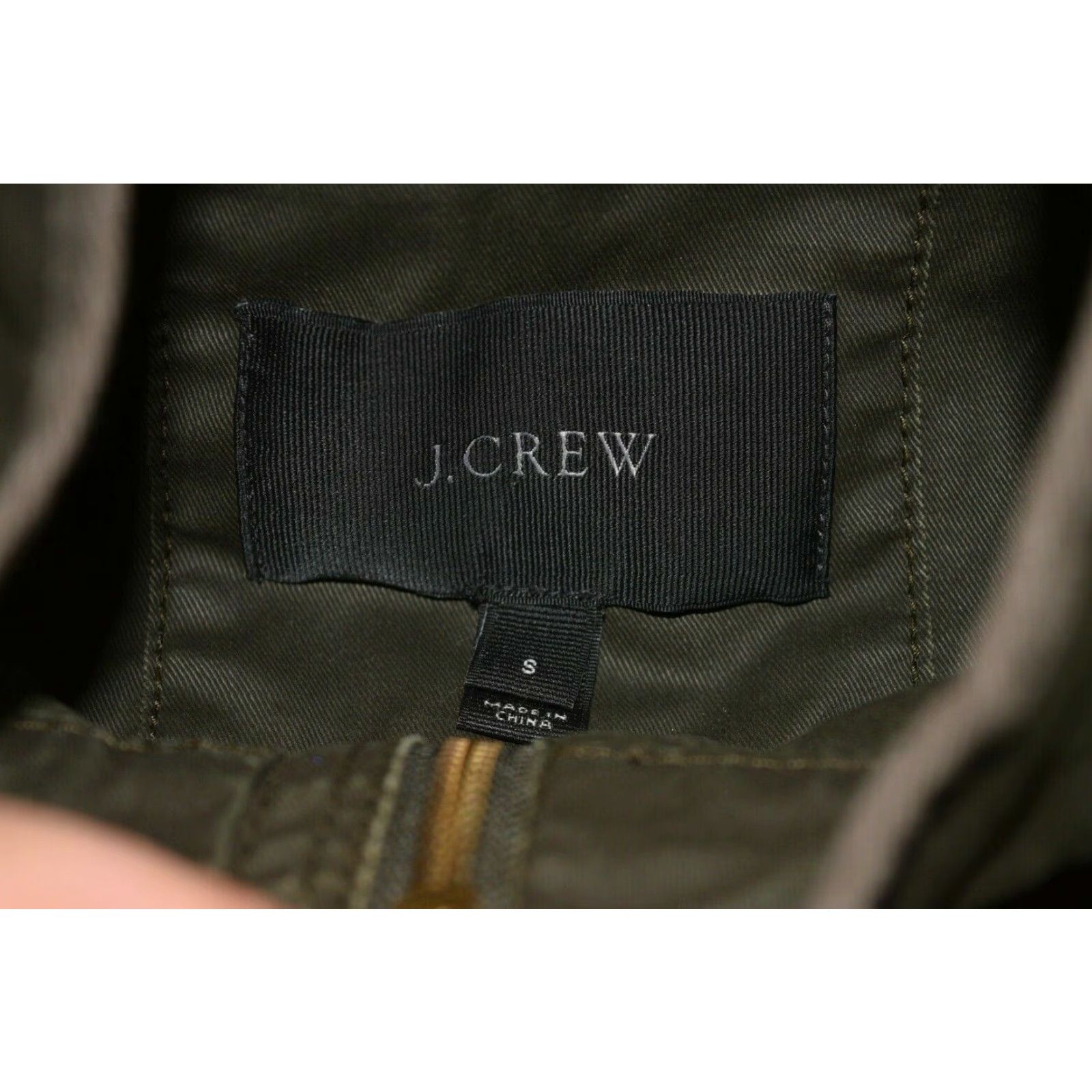 J.Crew J.CREW Downtown Field Jacket Coat S Olive Waxed Relaxed Boyfriend Womens Jacket Size S / US 4 / IT 40 - 6 Thumbnail