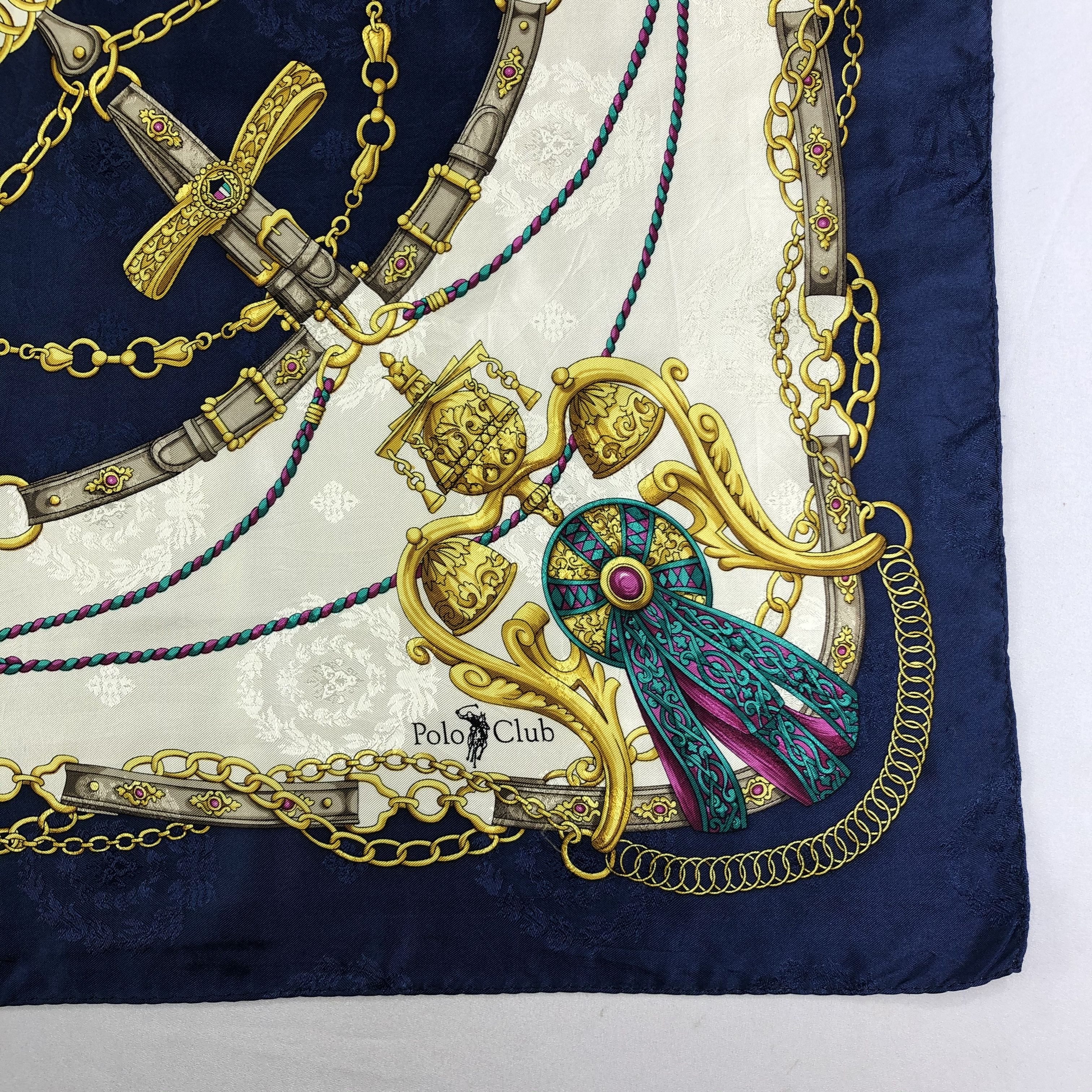 Beverly Hills Polo Club × Vintage Vintage Polo Club Silk Scarf Size ONE SIZE - 6 Thumbnail