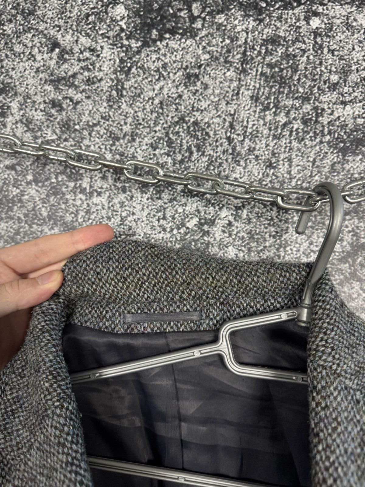 Harris Tweed Harris Tweed Pure New Wool Blazer Jacket Vintage Size 40 Size 40R - 15 Thumbnail