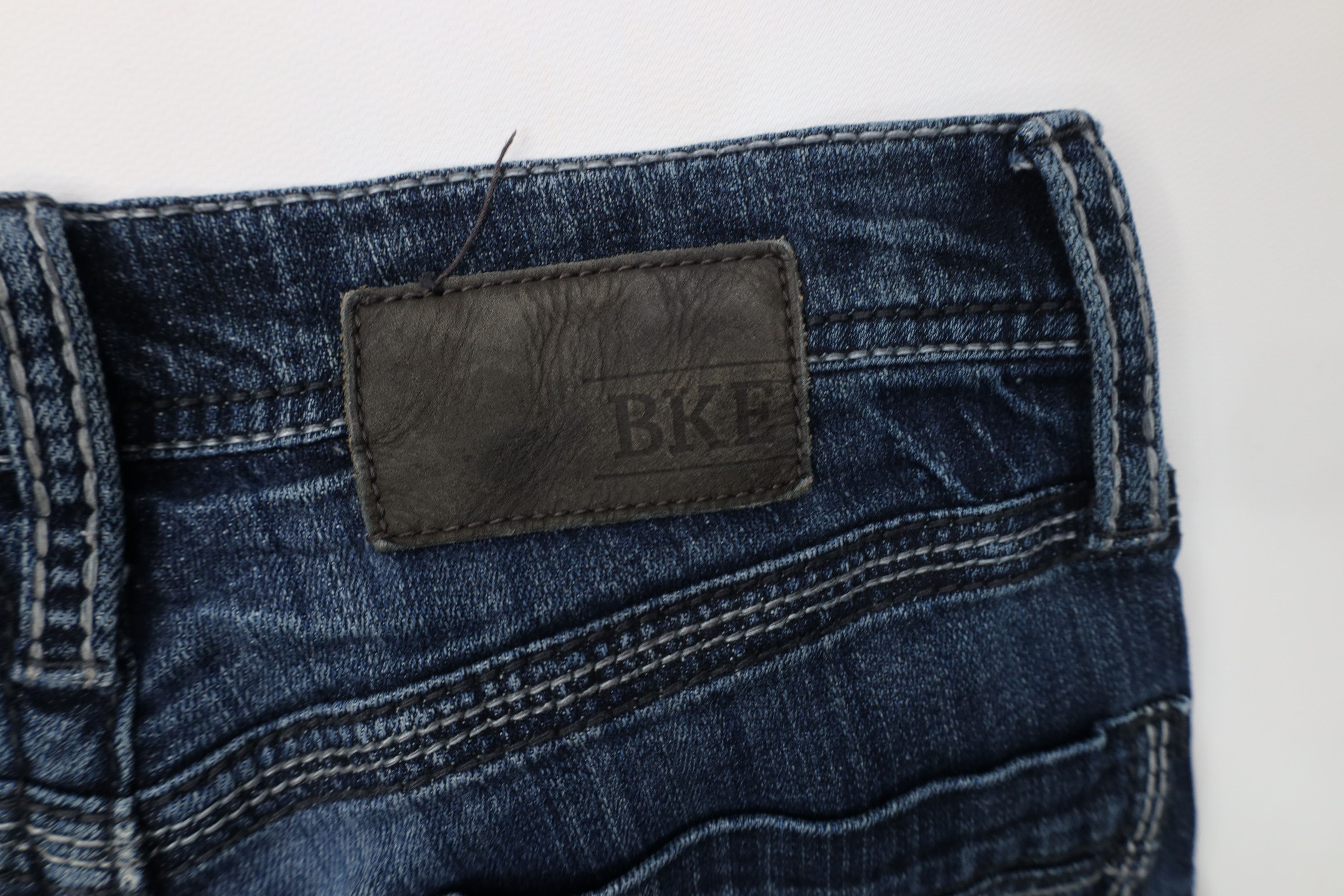 Vintage Buckle BKE Stitch Aiden Bootcut Denim Jeans Blue Stretch Size US 28 / EU 44 - 15 Thumbnail