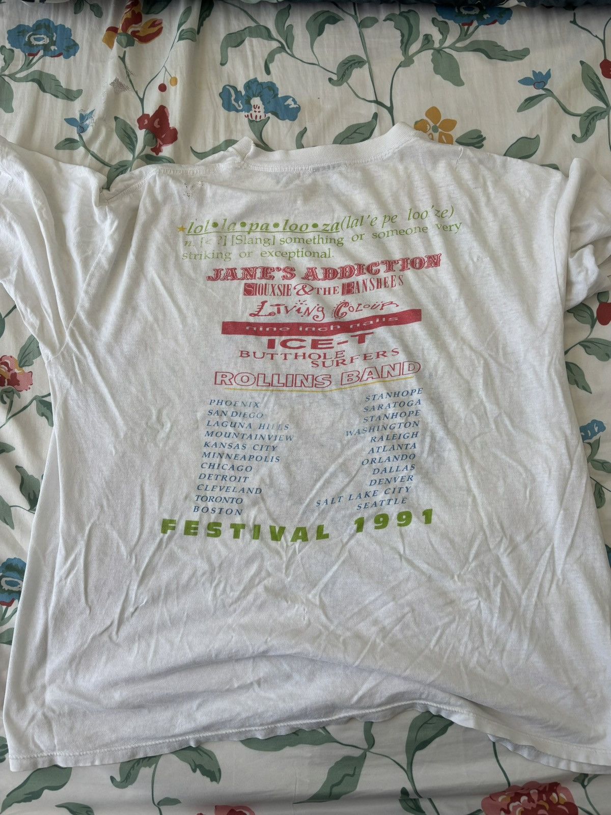 Band Tees Very Rare First Lollapalooza 91 Size US XL / EU 56 / 4 - 11 Thumbnail