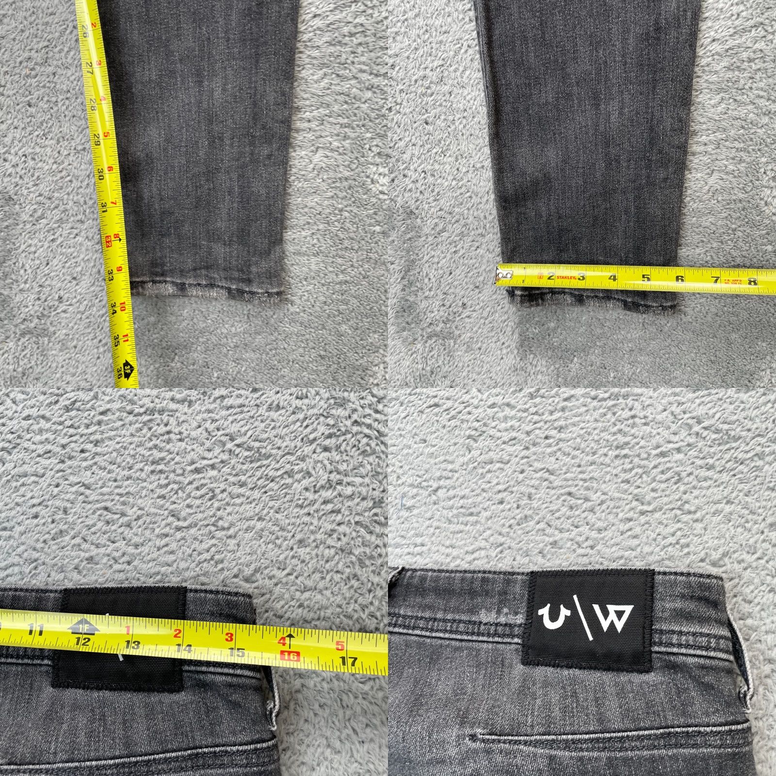 True Religion True Religion Jeans Mens 29 Gray Westbrook Rocco Relaxed Skinny Leg Distressed Denim 5-Pocket City Comfortable Distressed Jeans Mens Gray 90s Style Size US 29 - 8 Thumbnail