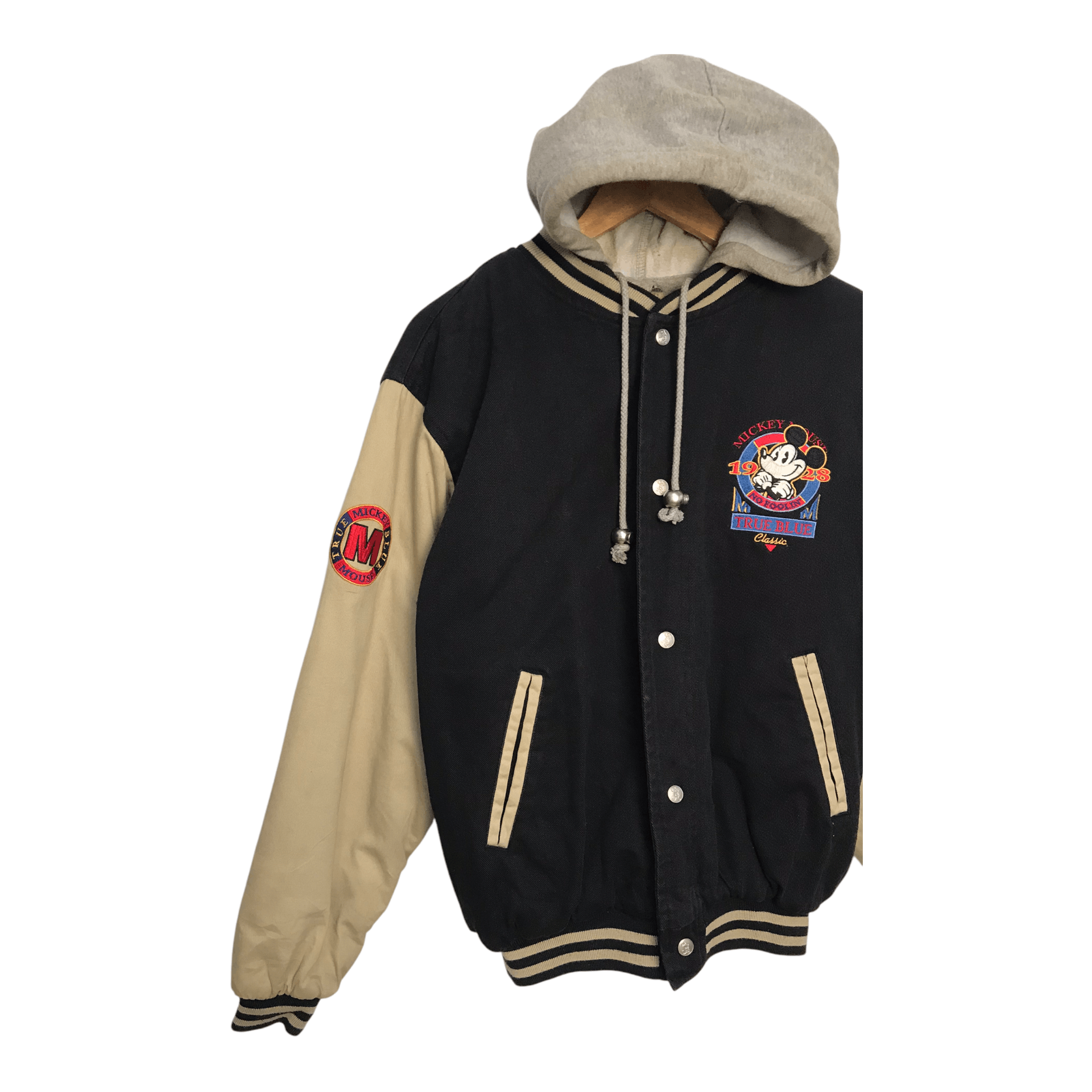 Cartoon Network × Disney × Mickey Mouse Vintage Mickey Mouse Embroidered Black Hoodie Jacket Size US M / EU 48-50 / 2 - 3 Thumbnail