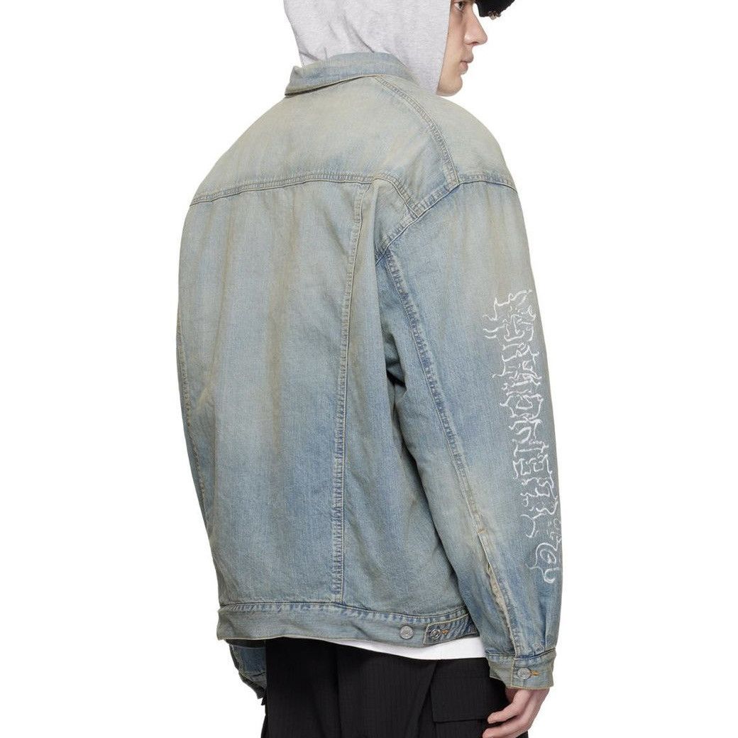 Balenciaga Balenciaga Oversized Shearling Denim Jacket Size US XL / EU 56 / 4 - 3 Thumbnail
