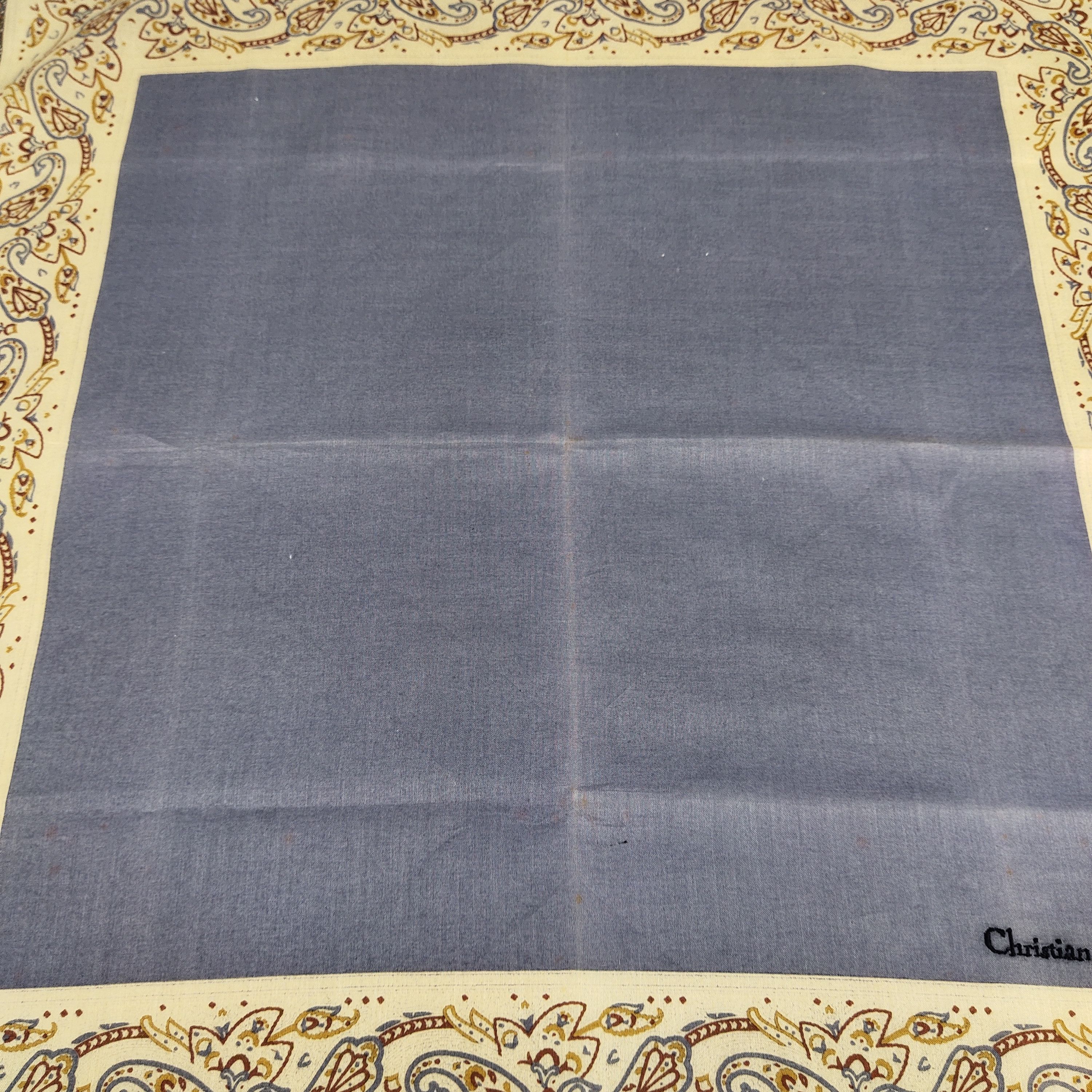 Vintage Christian Dior Handkerchief / Neckerchief / Bandana FZ496 Size ONE SIZE - 2 Thumbnail