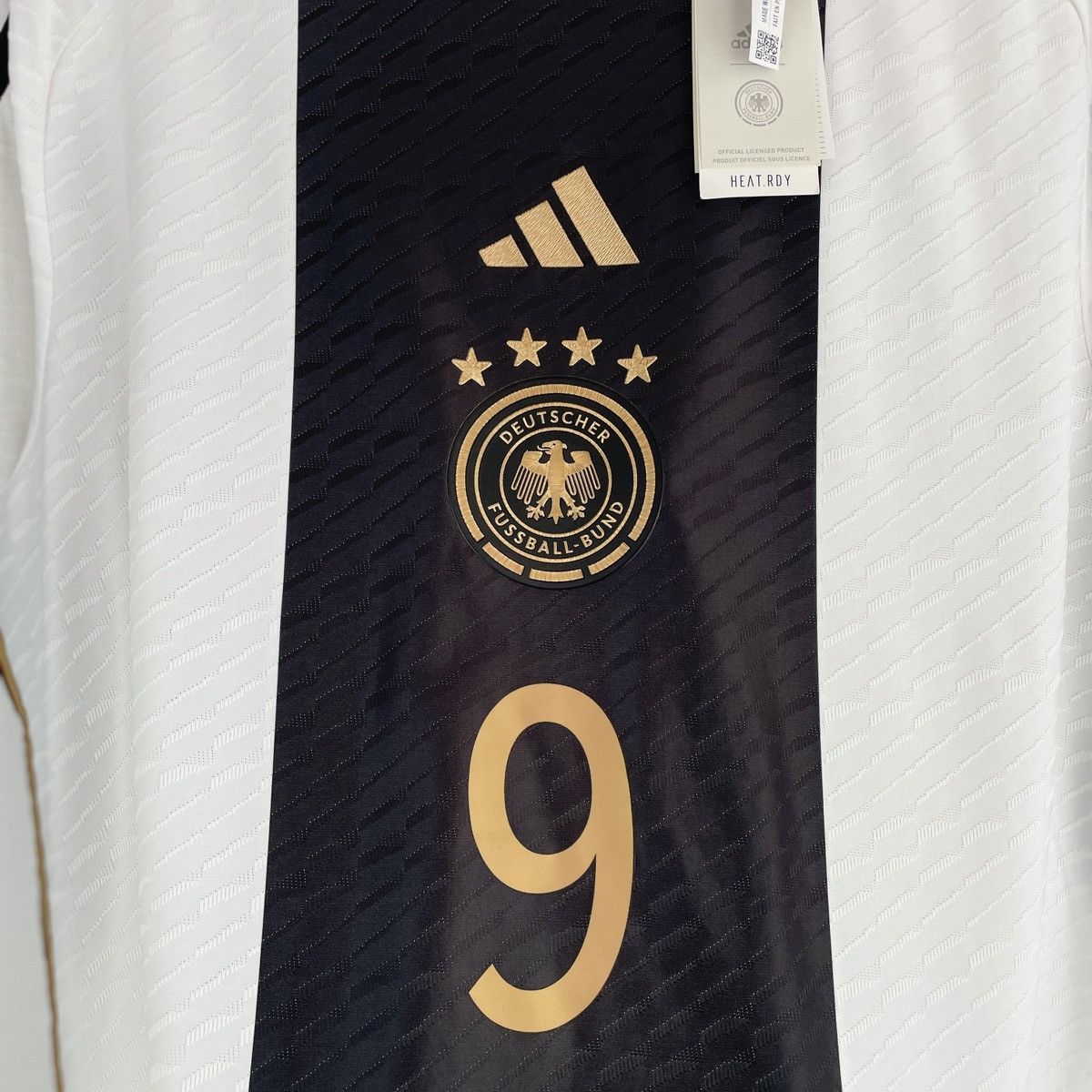 Adidas Germany Fullkrug Authentic Adidas HEAT.RDY Jersey 2022/2023 Size US L / EU 52-54 / 3 - 3 Thumbnail