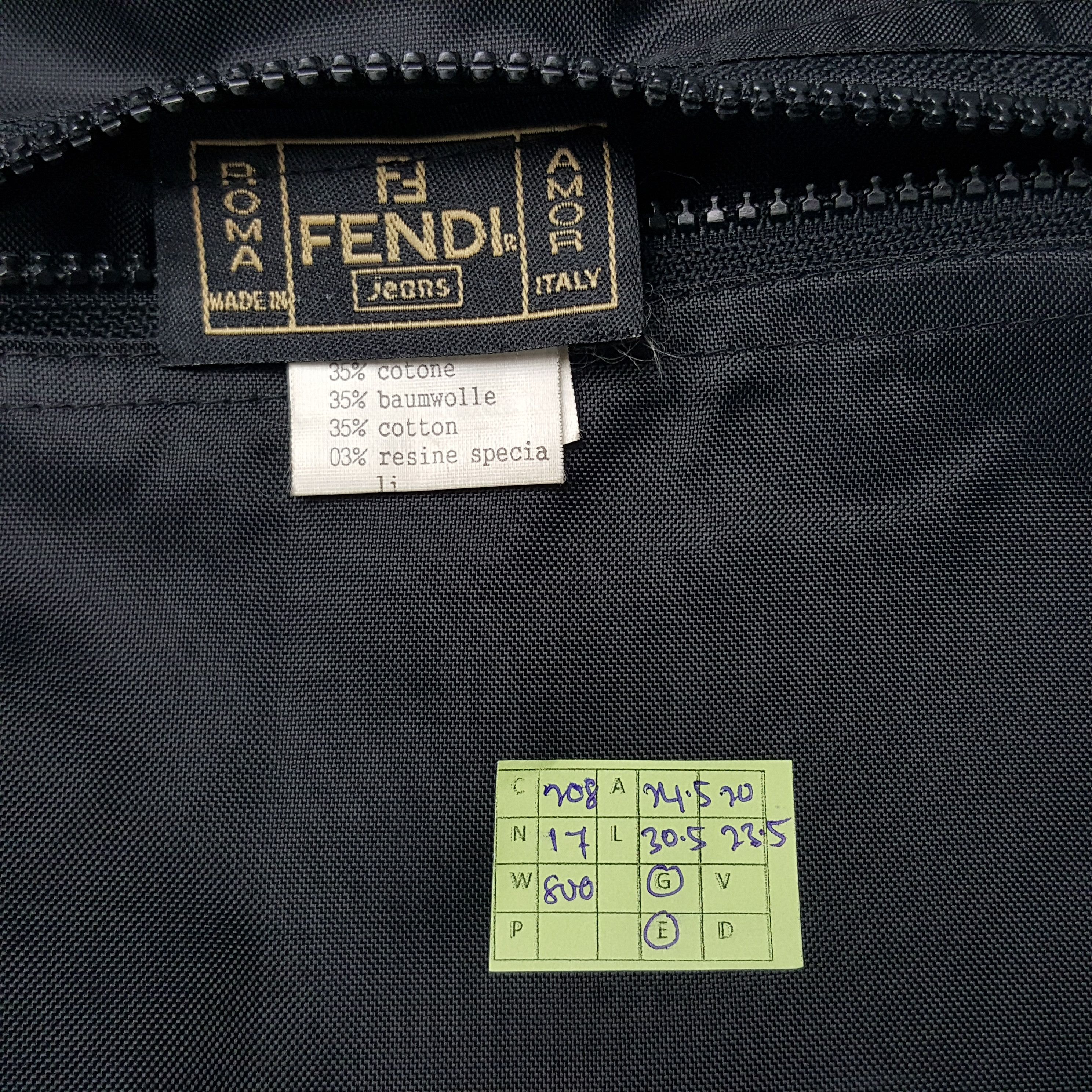Fendi × Vintage Vintage Fendi Italian Brand Monogram Jacket Size US L / EU 52-54 / 3 - 6 Thumbnail