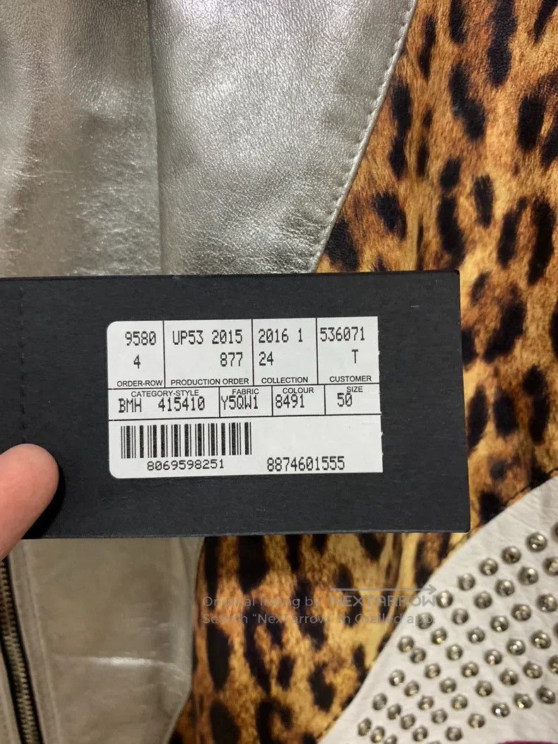 Saint Laurent Paris Saint Laurent Paris Rhinestone leopard sheepskin jacket Size US M / EU 48-50 / 2 - 7 Thumbnail