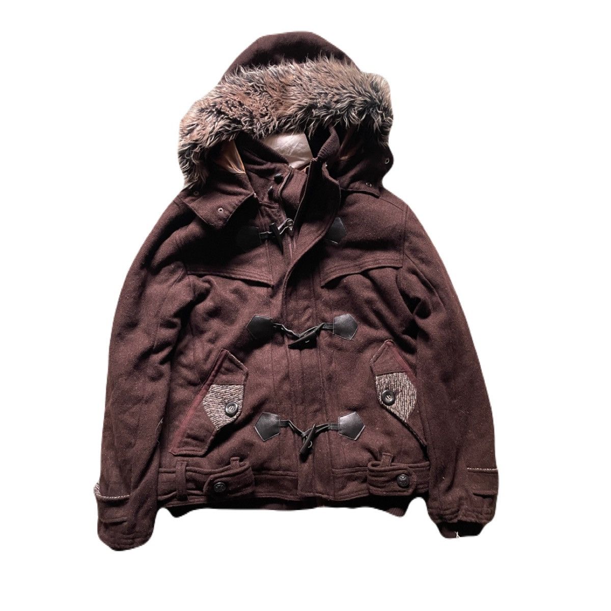 2000s Japanese archive vkei fur gimmic jacket