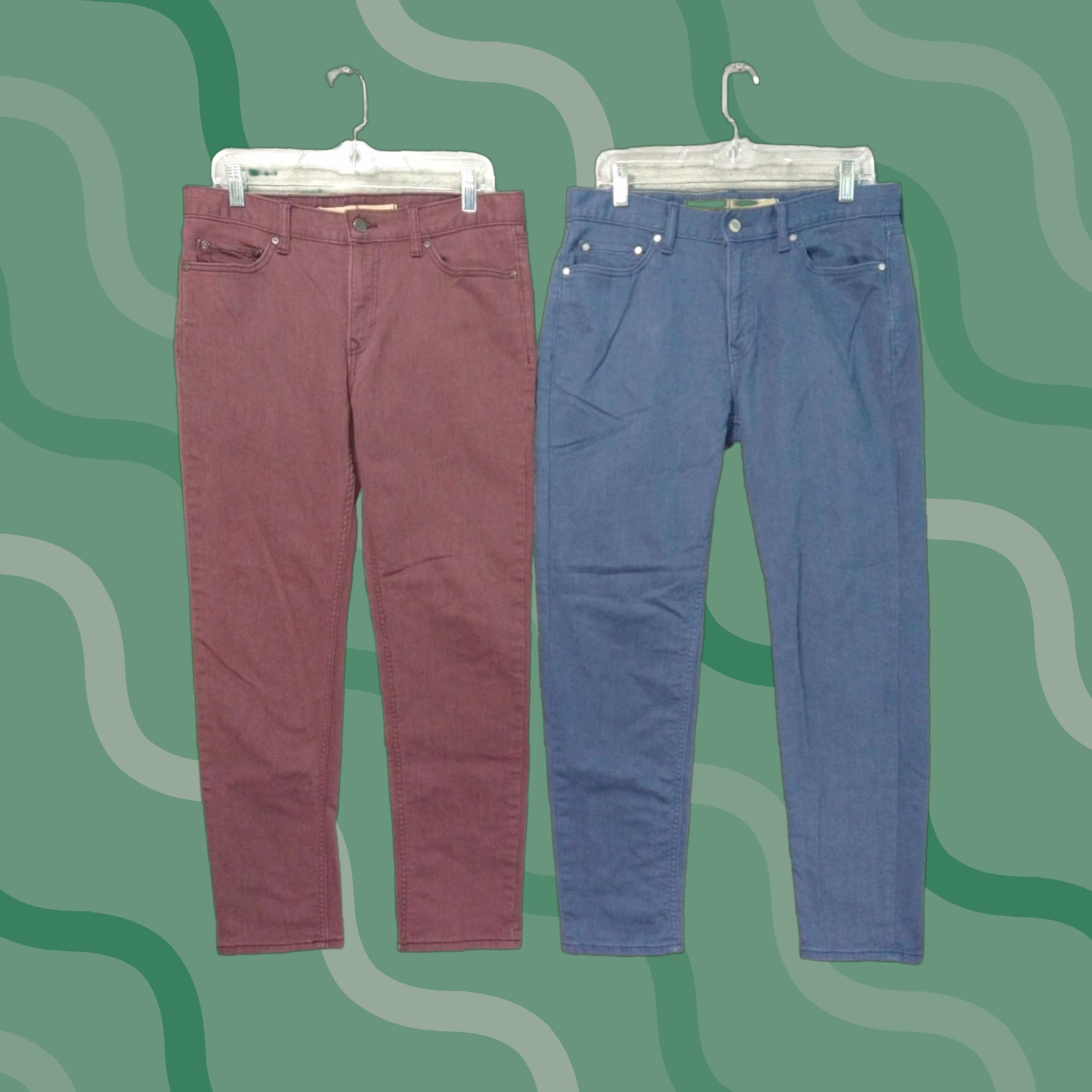 Banana Republic Jeans Mens 32x30 Denim Travel Slim Fit Stretch Lot of 2