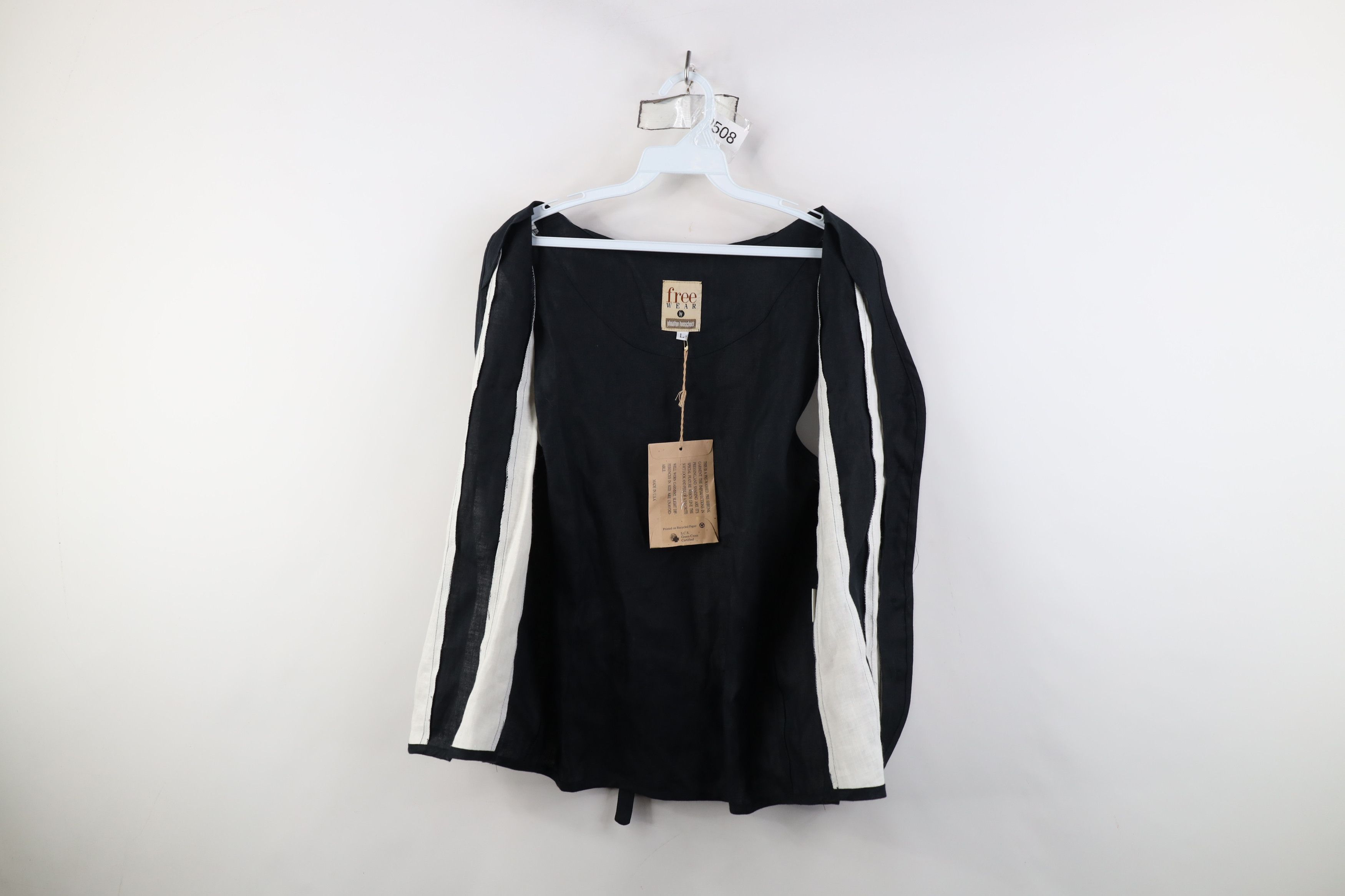 Vintage Deadstock Vintage 90s Streetwear Tie Back Vest Jacket USA Size L / US 10 / IT 46 - 9 Thumbnail