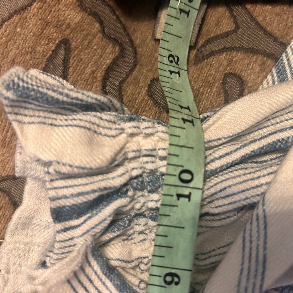 Chaser Brand Women's Chaser Shorts Size M White Blue Striped Size 30" / US 8 / IT 44 - 11 Thumbnail
