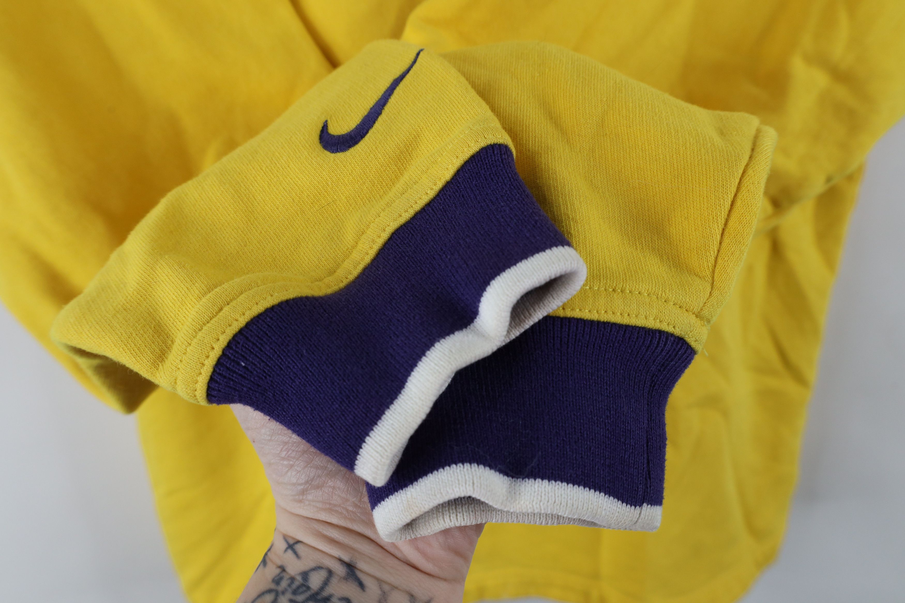 Nike × Vintage Vintage 90s Nike Scott Mini Swoosh Half Zip Sweatshirt Size M / US 6-8 / IT 42-44 - 7 Thumbnail