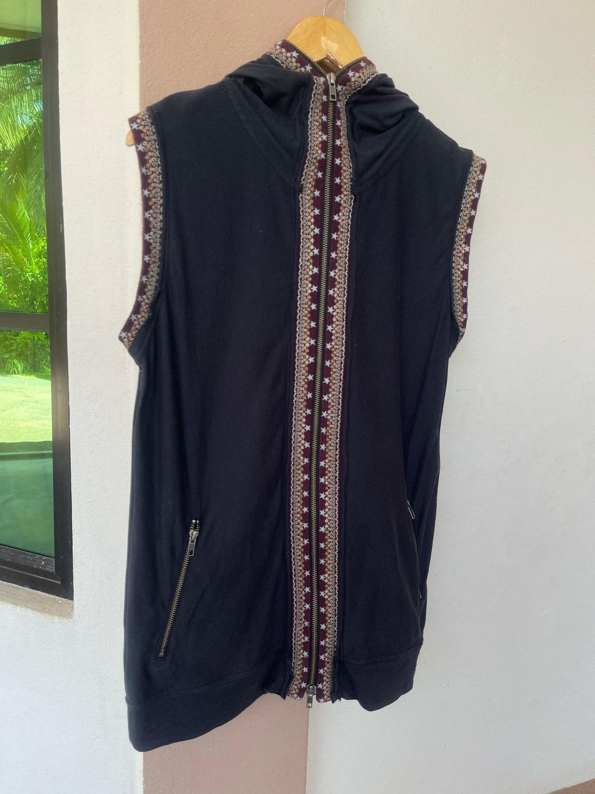 If Six Was Nine × Japanese Brand × PPFM PPFM Sleeveless Full Zipper Hoodie Size US L / EU 52-54 / 3 - 8 Thumbnail