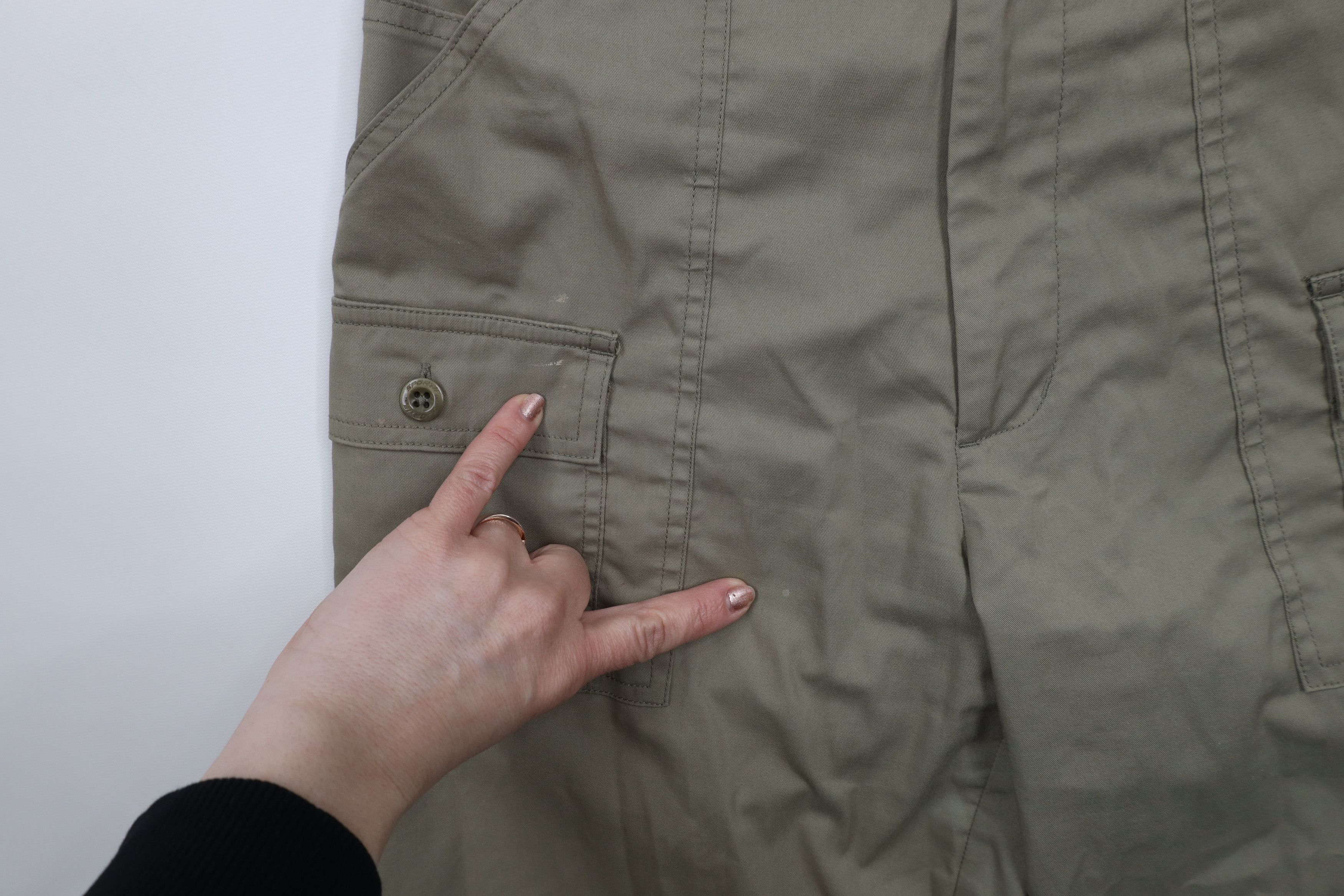 Vintage Vintage 90s Streetwear Stretch Wide Leg Front Cargo Pants Size US 34 / EU 50 - 7 Thumbnail