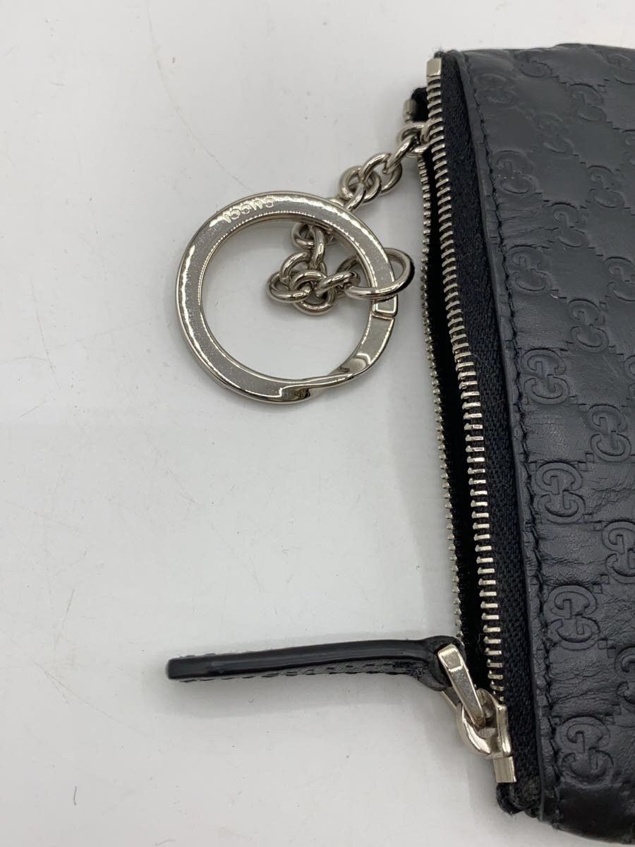 Gucci Gucci Micro Guccissima Leather Coin Case Black Size ONE SIZE - 6 Thumbnail