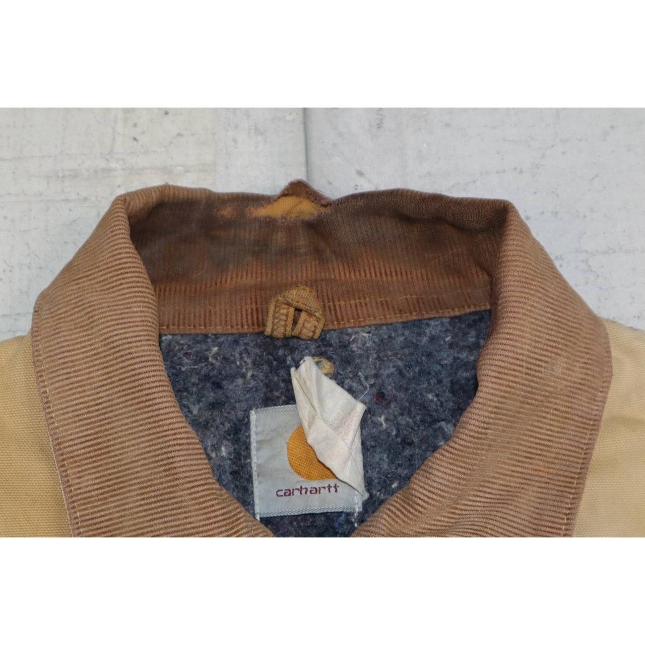 Carhartt Vintage 80s Carhartt Detroit Jacket XL Tan Canvas Workwear Size US XL / EU 56 / 4 - 8 Thumbnail