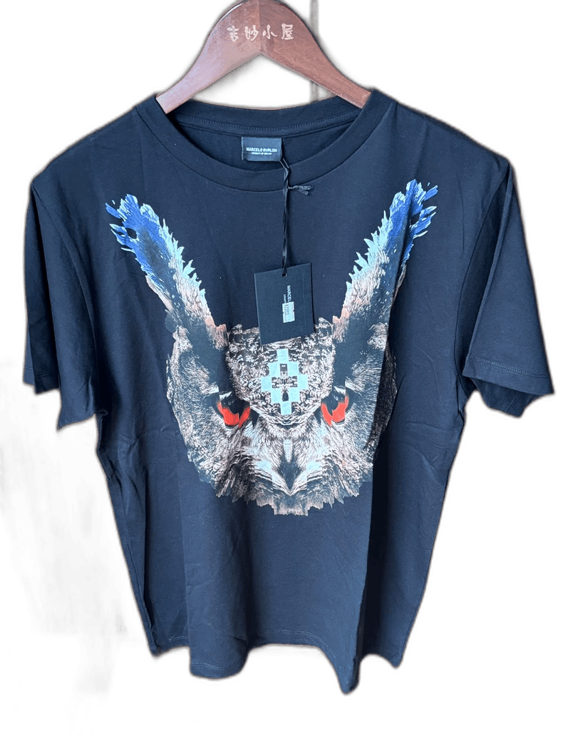 Marcelo Burlon Marcelo Burlon Owl Graphic Short Sleeve T-Shirt Size US S / EU 44-46 / 1 - 1 Thumbnail
