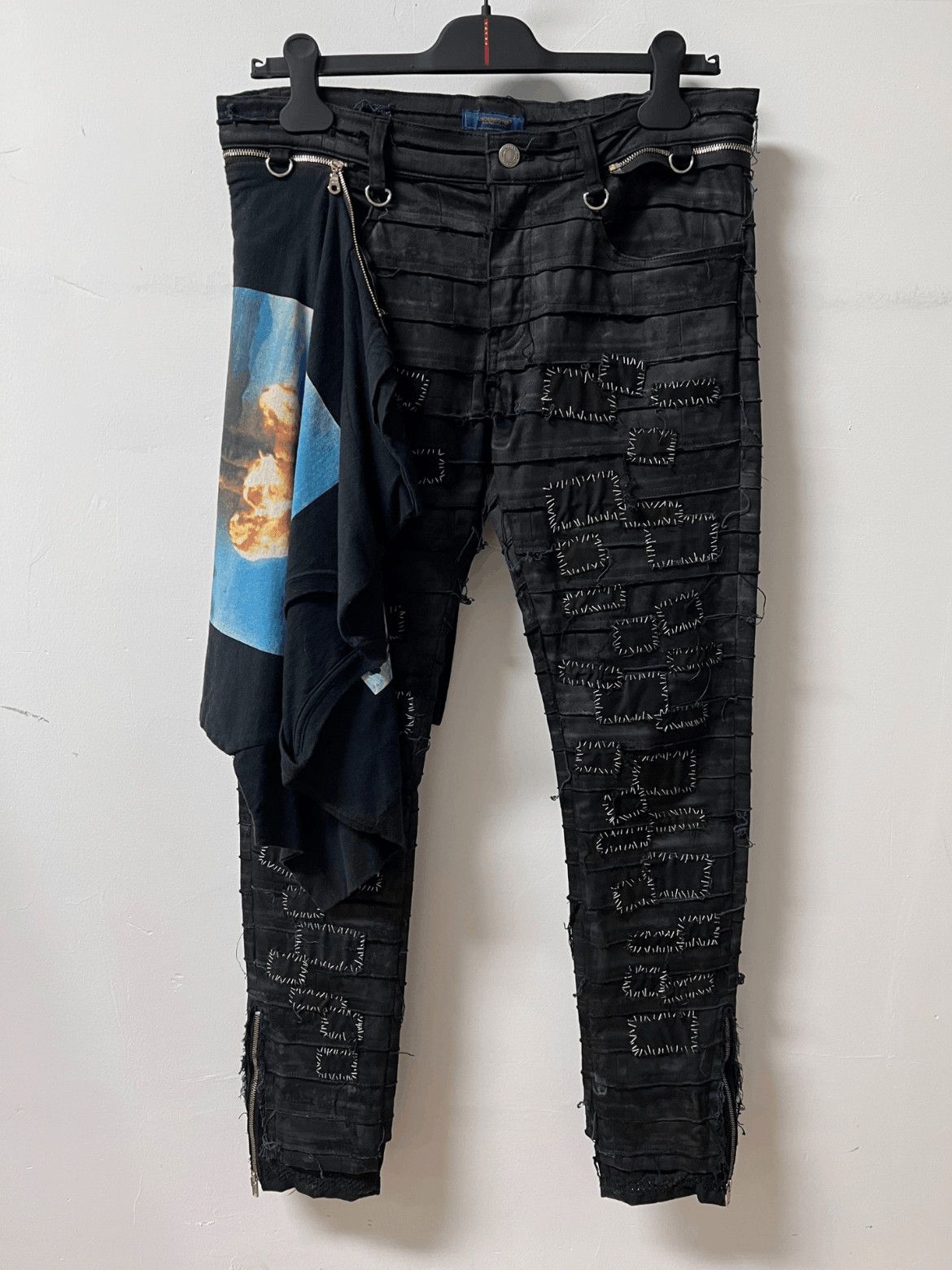 パンツ coated denim undercover craft denim scab Jun Takahashi × Undercover AW06 Waxed Undercover Scab Crust Patch