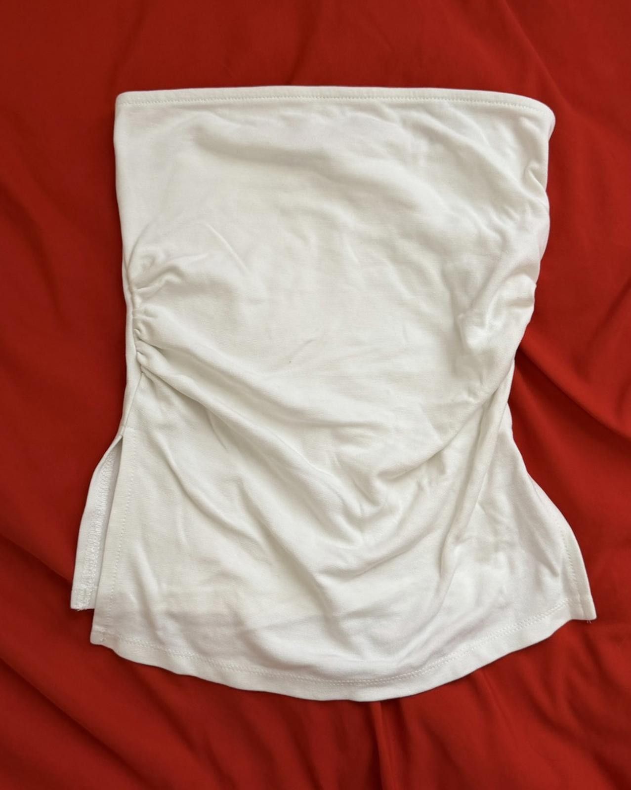 Other STRADIVARIUS Longline Slit Bandeau in White (X-SMALL) Size XS / US 0-2 / IT 36-38 - 4 Thumbnail