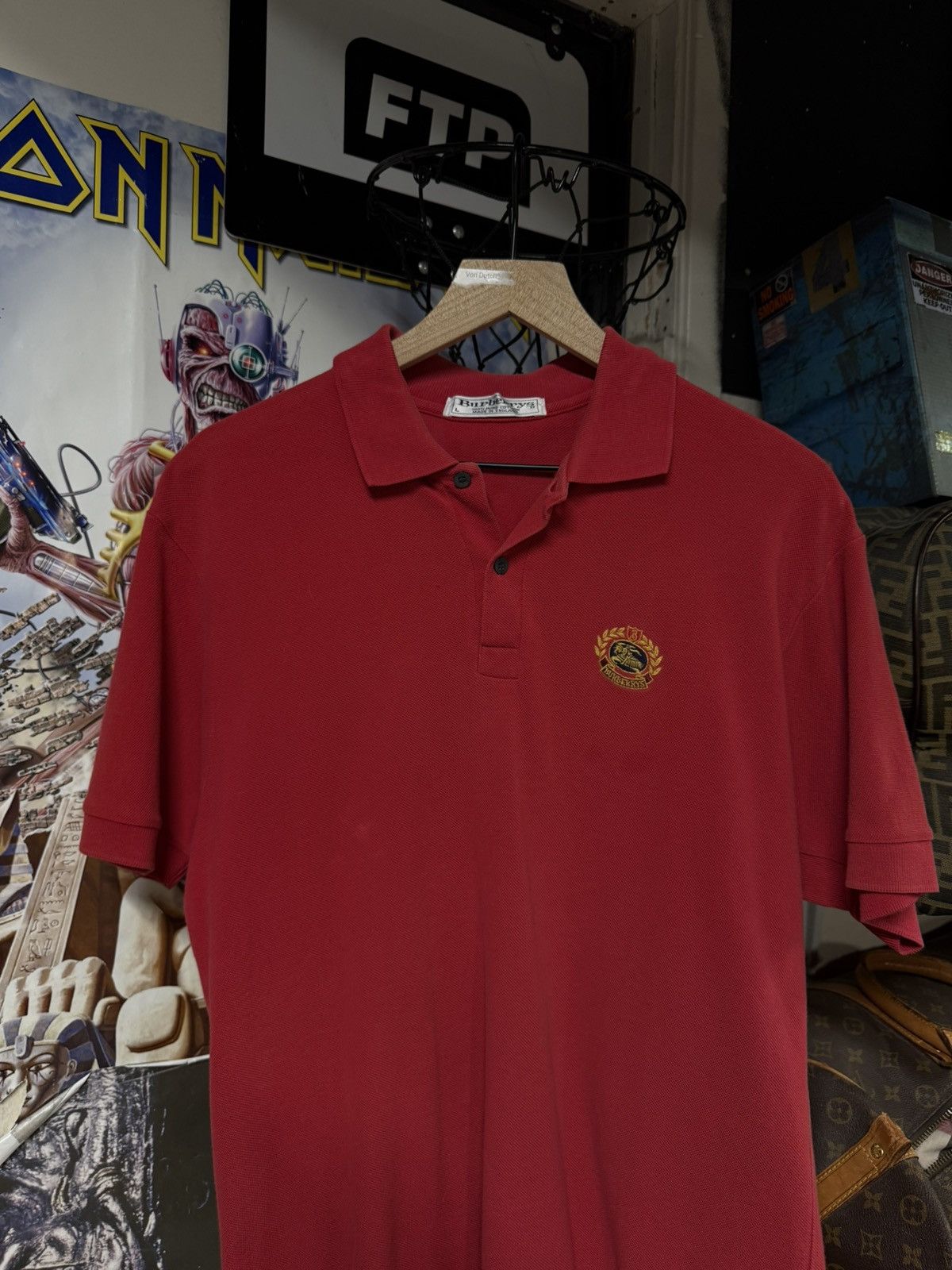 Burberry Burberry Logo Polo Men’s T-Shirt Preowned Size Large Size US L / EU 52-54 / 3 - 2 Thumbnail