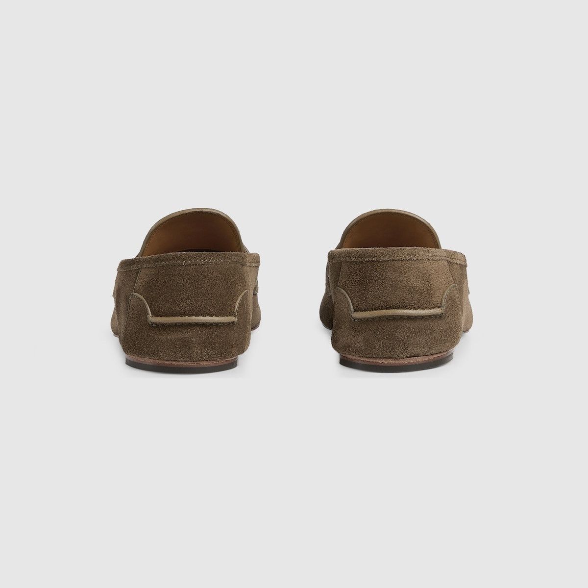 Gucci o1s1wg111025 Interlocking G Loafer Shoes in Dark Green Size US 10.5 / EU 43-44 - 4 Thumbnail