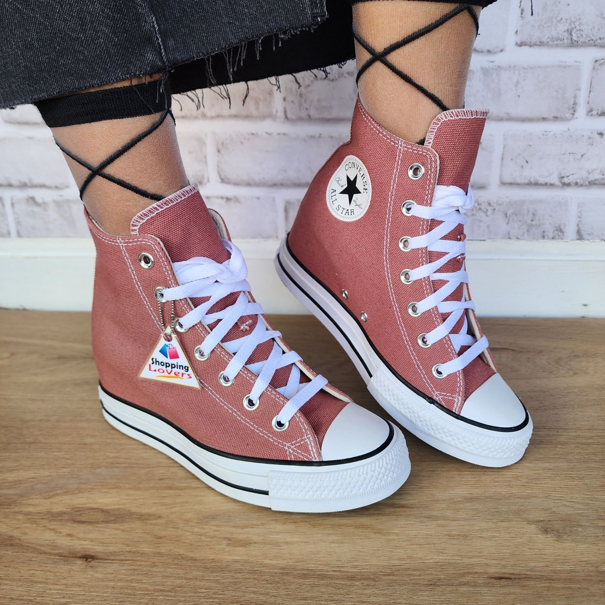 Converse ⭐Converse Chuck Taylor Wedge Platform Sz 7.5 Women's shoes S Size US 7.5 / IT 37.5 - 2 Thumbnail