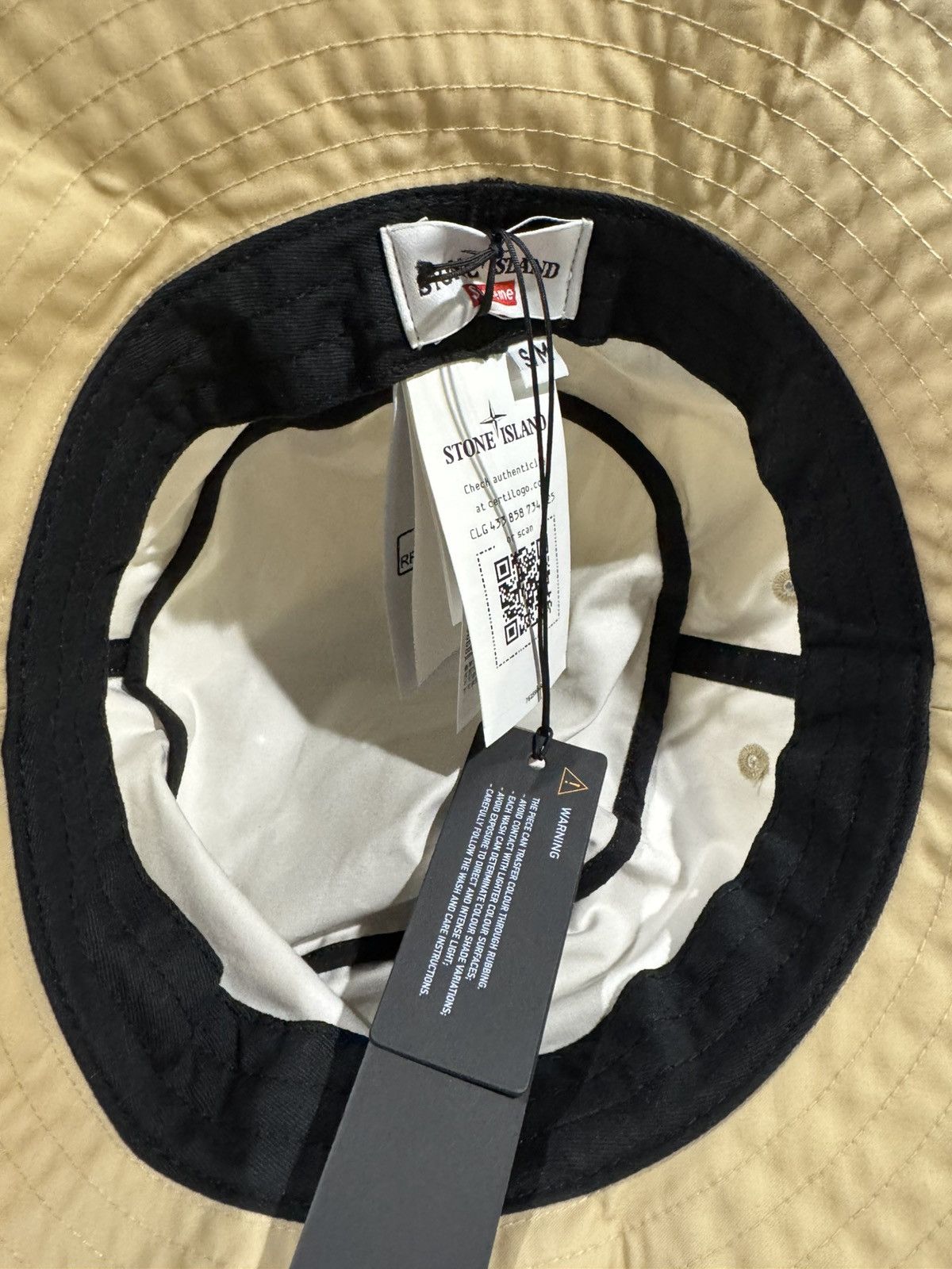 Stone Island × Supreme Supreme Stone Island Crusher Hat Tan Size ONE SIZE - 3 Thumbnail