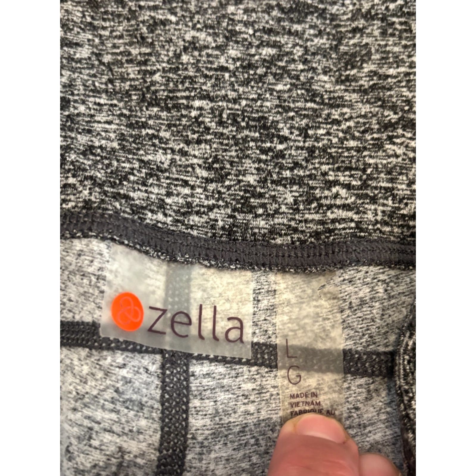 Vintage Z By Zella Leggings Womens Large Gray Street Joggers Sweatpants Tapered Stretch Size 36" / US 14 / IT 50 - 3 Thumbnail