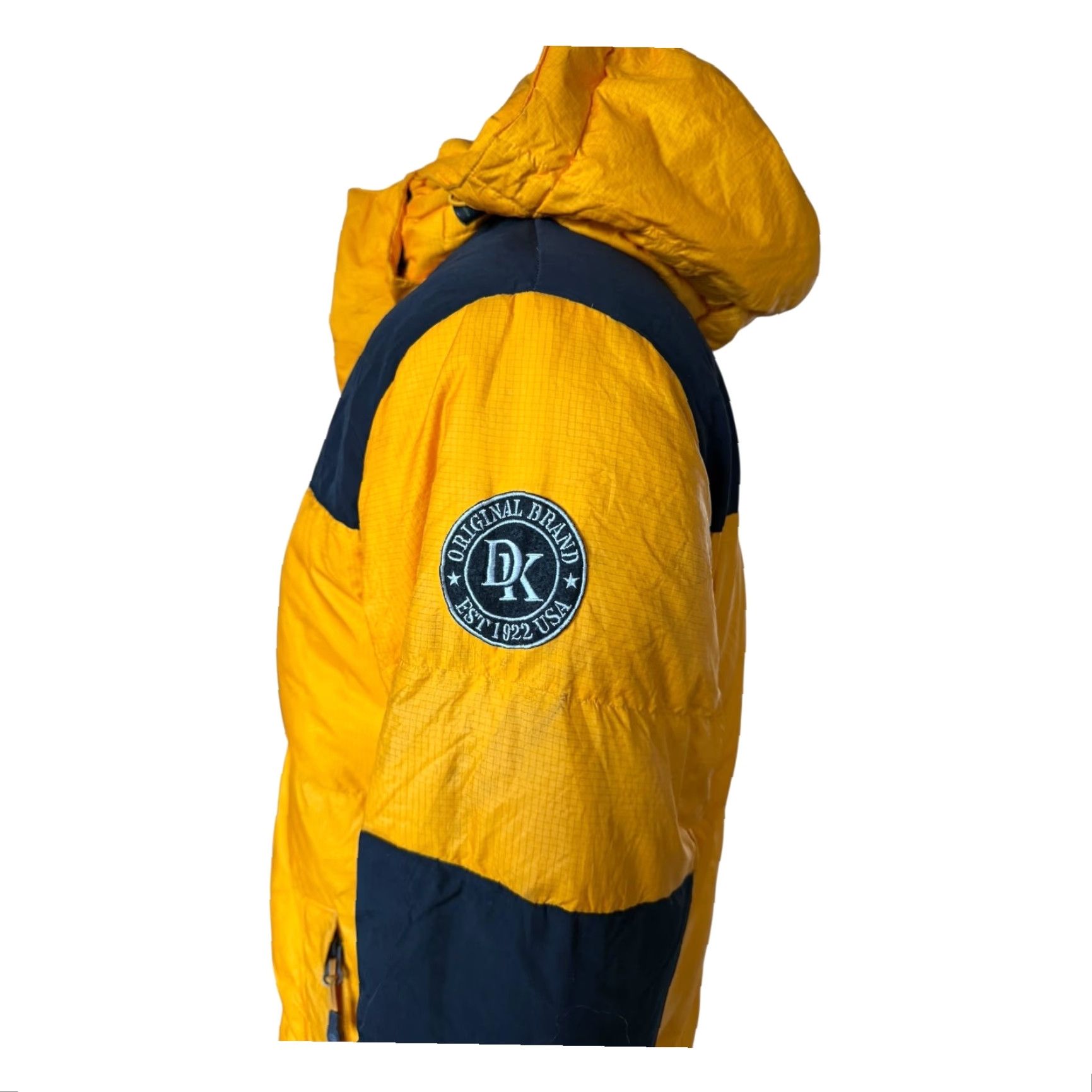 Dickies Dickies Yellow Hooded Down Puffer Jacket Mens M | Duck Down Filling | Winter Outerwear | Yellow / Black | 22” Pit to Pit 28” Length Size US M / EU 48-50 / 2 - 5 Thumbnail