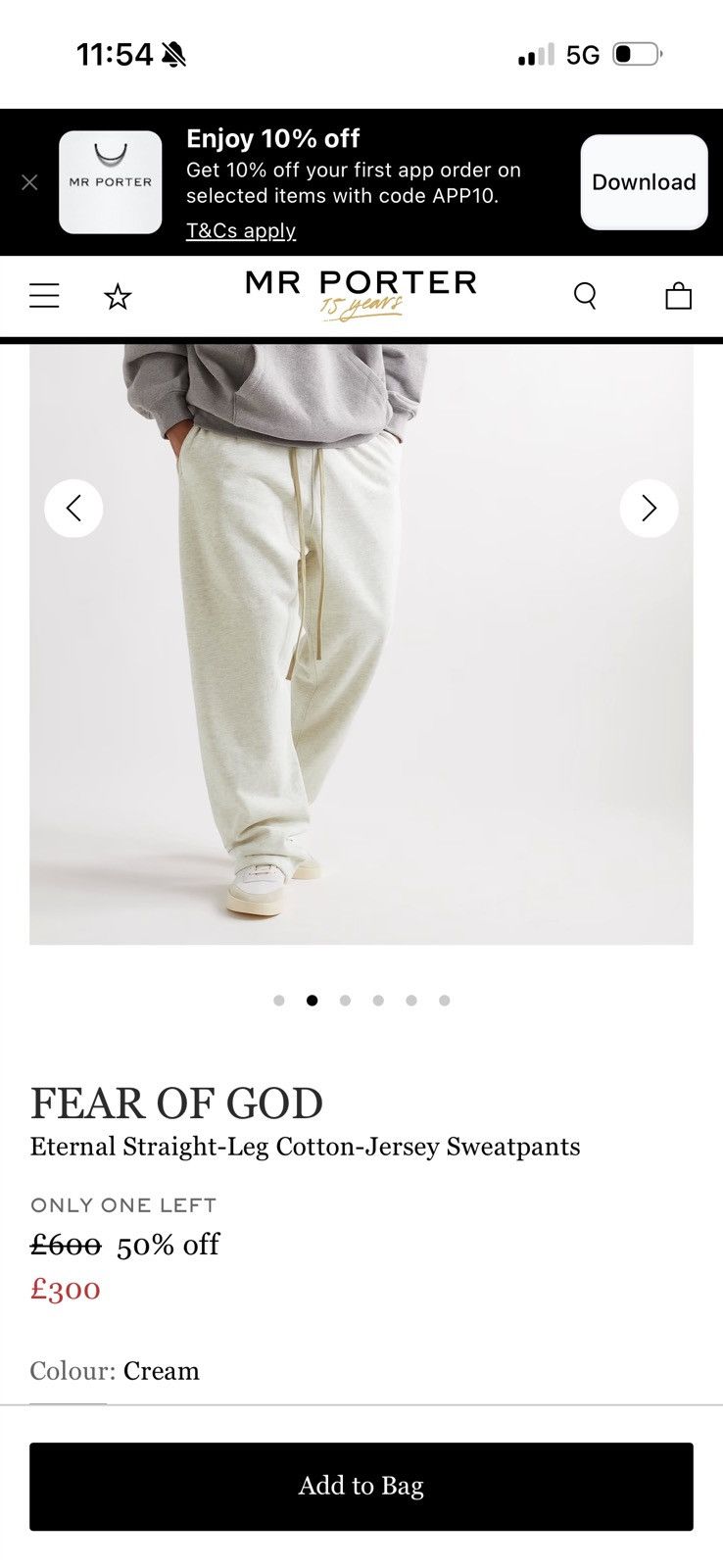 Fear of God FEAR OF GOD mainline Joggers study sizes in photos by tape Size US 30 / EU 46 - 24 Thumbnail