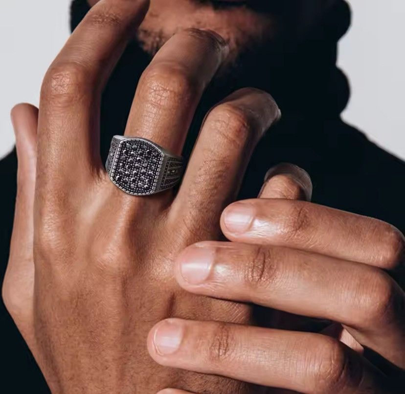 Other 16.7mm Biker Signet Ring Size ONE SIZE - 3 Thumbnail