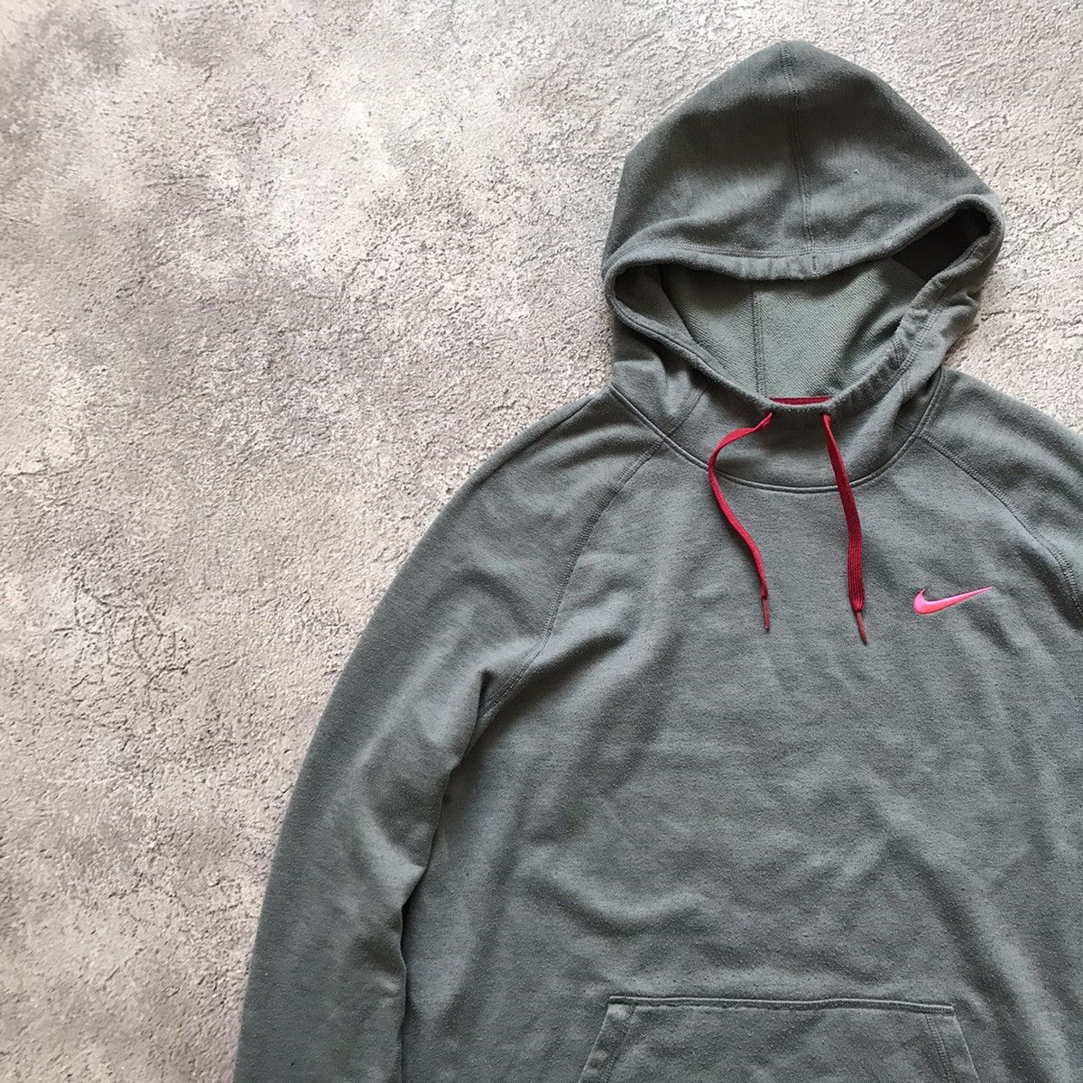 Vintage Vintage Nike Swoosh Hoodie Y2K Streetwear Faded Grey Slim XL Size XL / US 12-14 / IT 48-50 - 4 Thumbnail