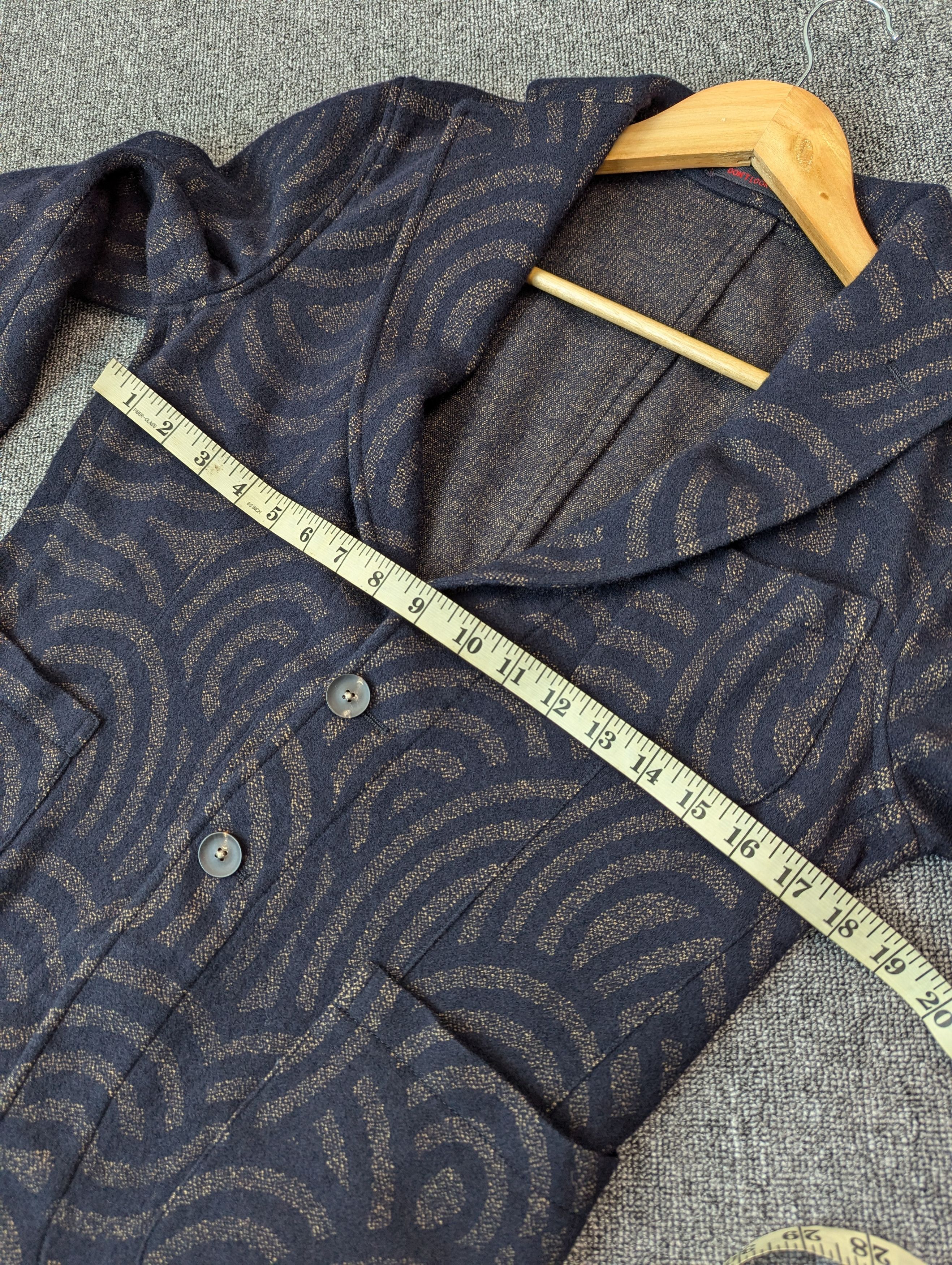 Designer × THE GIGI Vintage The GiGi Patterned Style Blazer Jacket Size 48 Size XL / US 12-14 / IT 48-50 - 12 Thumbnail