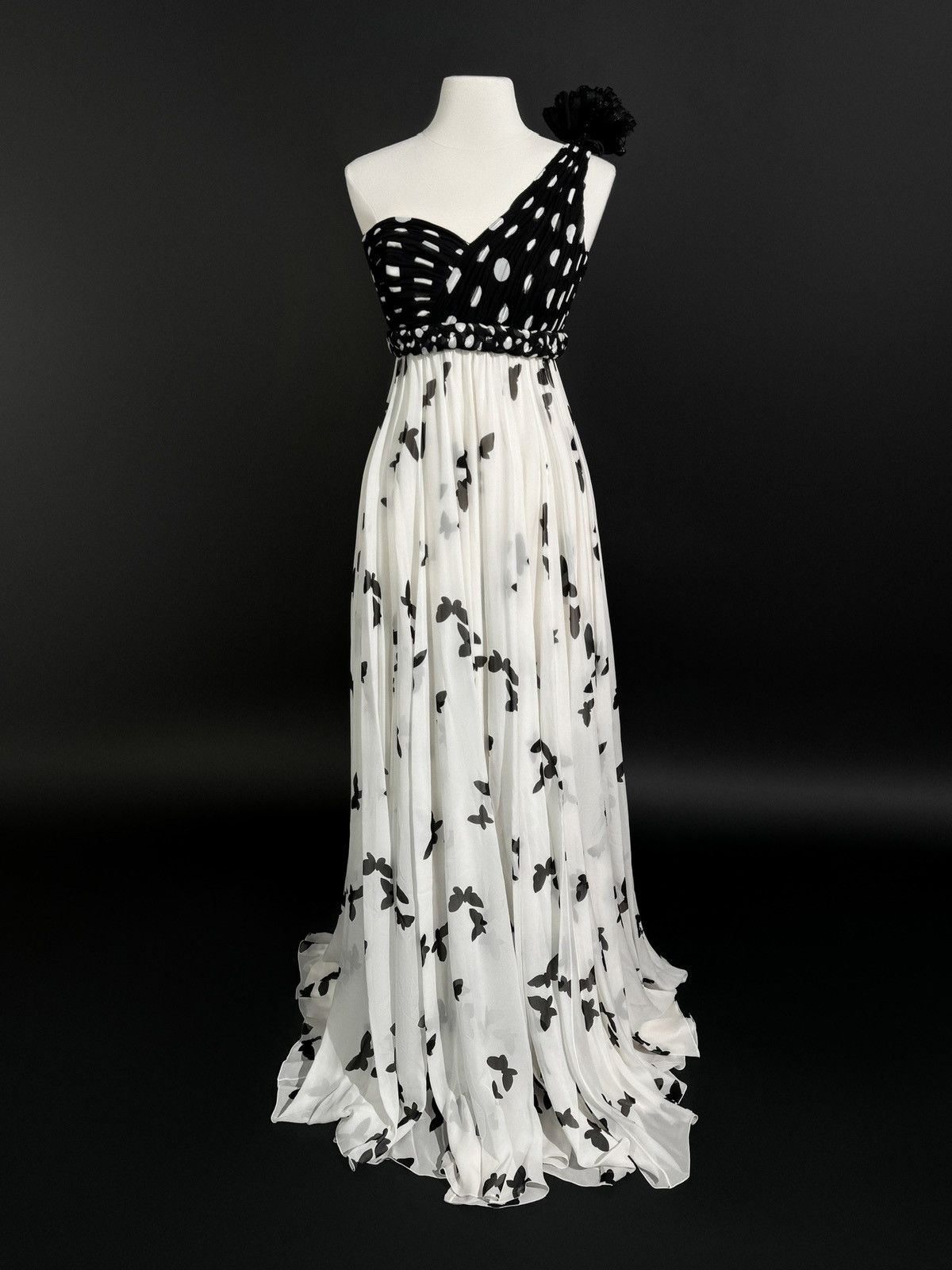 Other Brand New US 4 ANDREW GN Butterfly Print Chiffon Gown Size S / US 4 / IT 40 - 1 Thumbnail