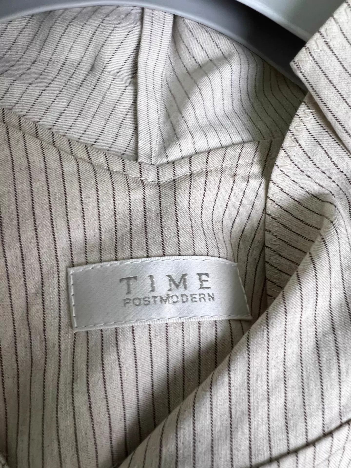 Other TIME ivory striped cotton-linen belted dress M Size M / US 6-8 / IT 42-44 - 5 Thumbnail