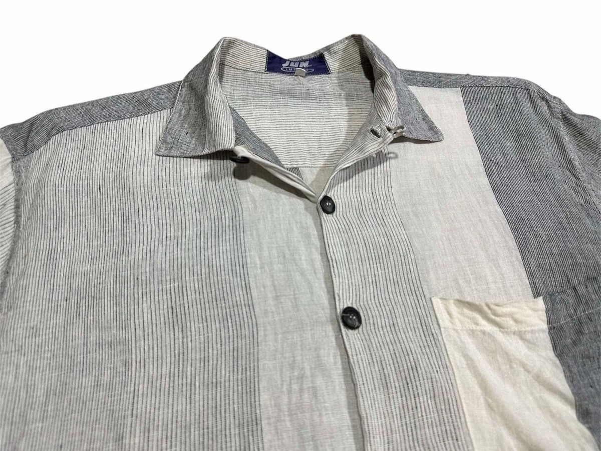 JUN MEN × Japanese Brand × Yohji Yamamoto 🔥Rare Vintage Jun Men Import Linen Shirt Made In Italy Size US M / EU 48-50 / 2 - 2 Thumbnail