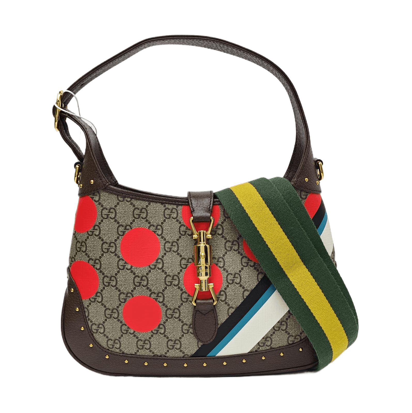 Gucci Gucci Jackie 1961 Polka Dot Canvas Handle Bag Size ONE SIZE - 1 Thumbnail