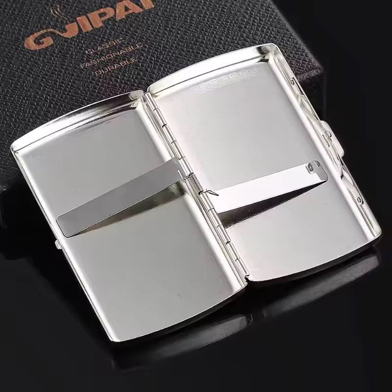 Jewelry Ornate Floral Cigarette Case - Silver Color Engraved Metal Size ONE SIZE - 4 Thumbnail