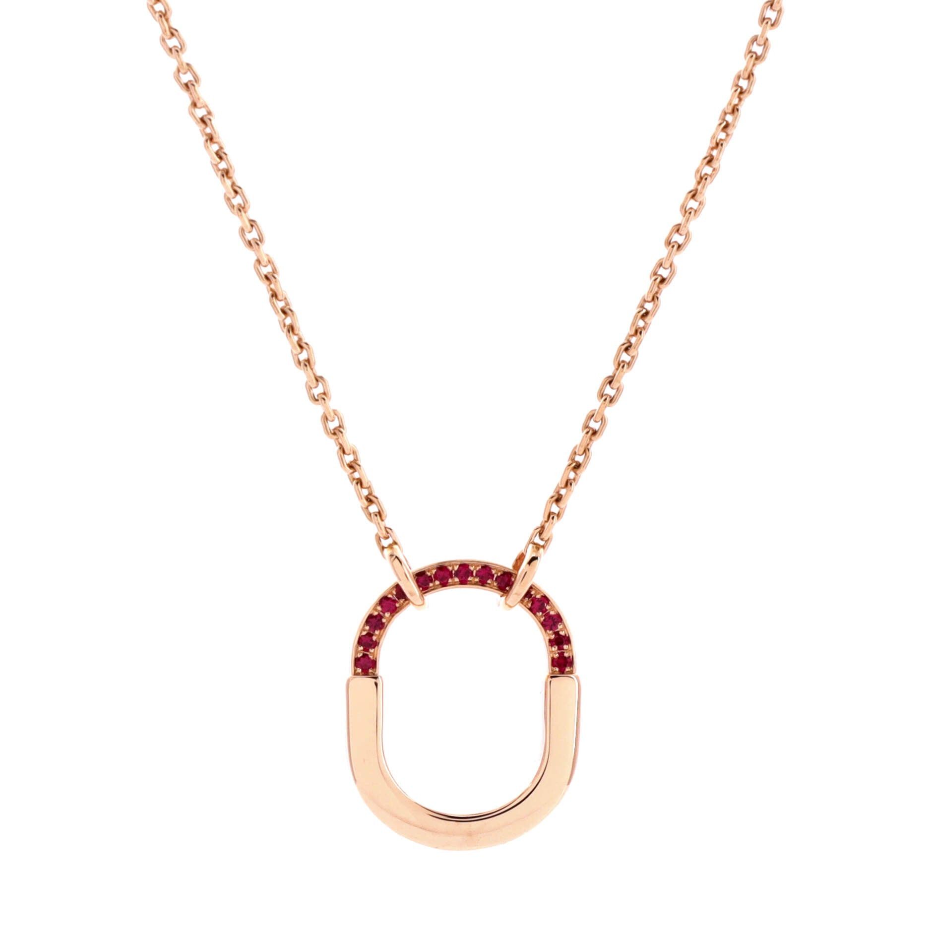 Tiffany & Co. Lock Motif Pendant Necklace Size ONE SIZE - 1 Thumbnail