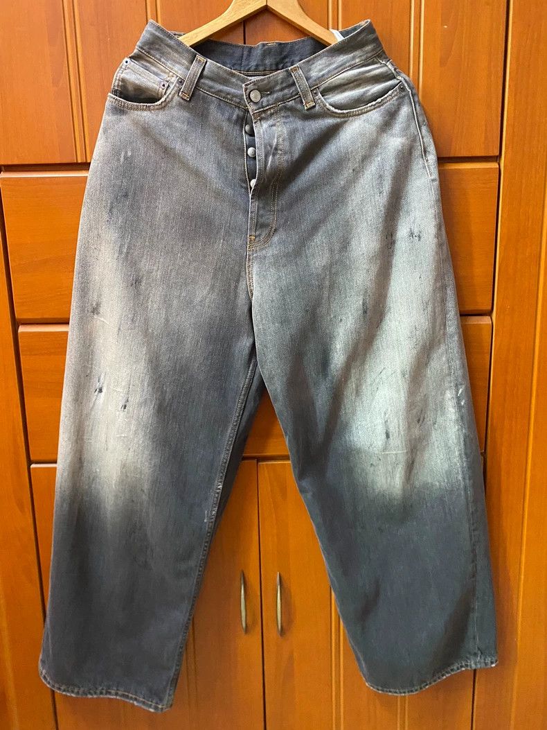 Acne Studios Acne Studios Distressed graffiti and splashed ink black je Size US 28 / EU 44 - 7 Thumbnail