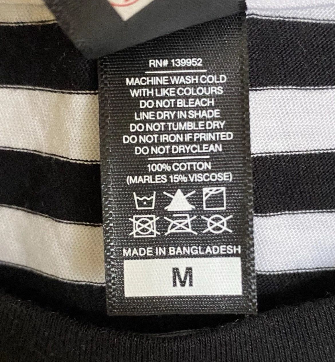 AS Colour Ascolour Men’s White & Black Stripe Staple T-Shirt Medium Size US M / EU 48-50 / 2 - 3 Thumbnail