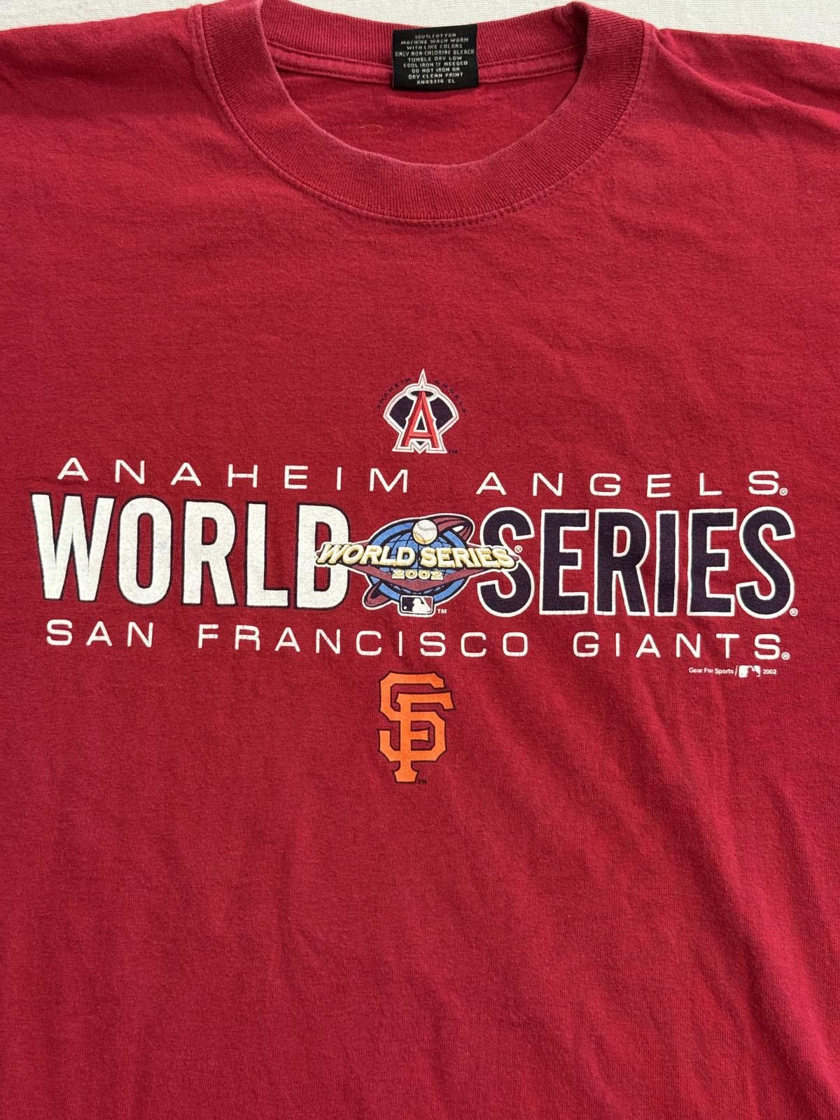 Gear for Sports Vintage World Series T-shirt Anaheim Angels vs Giants 2002 Size US XXL / EU 58 / 5 - 4 Thumbnail