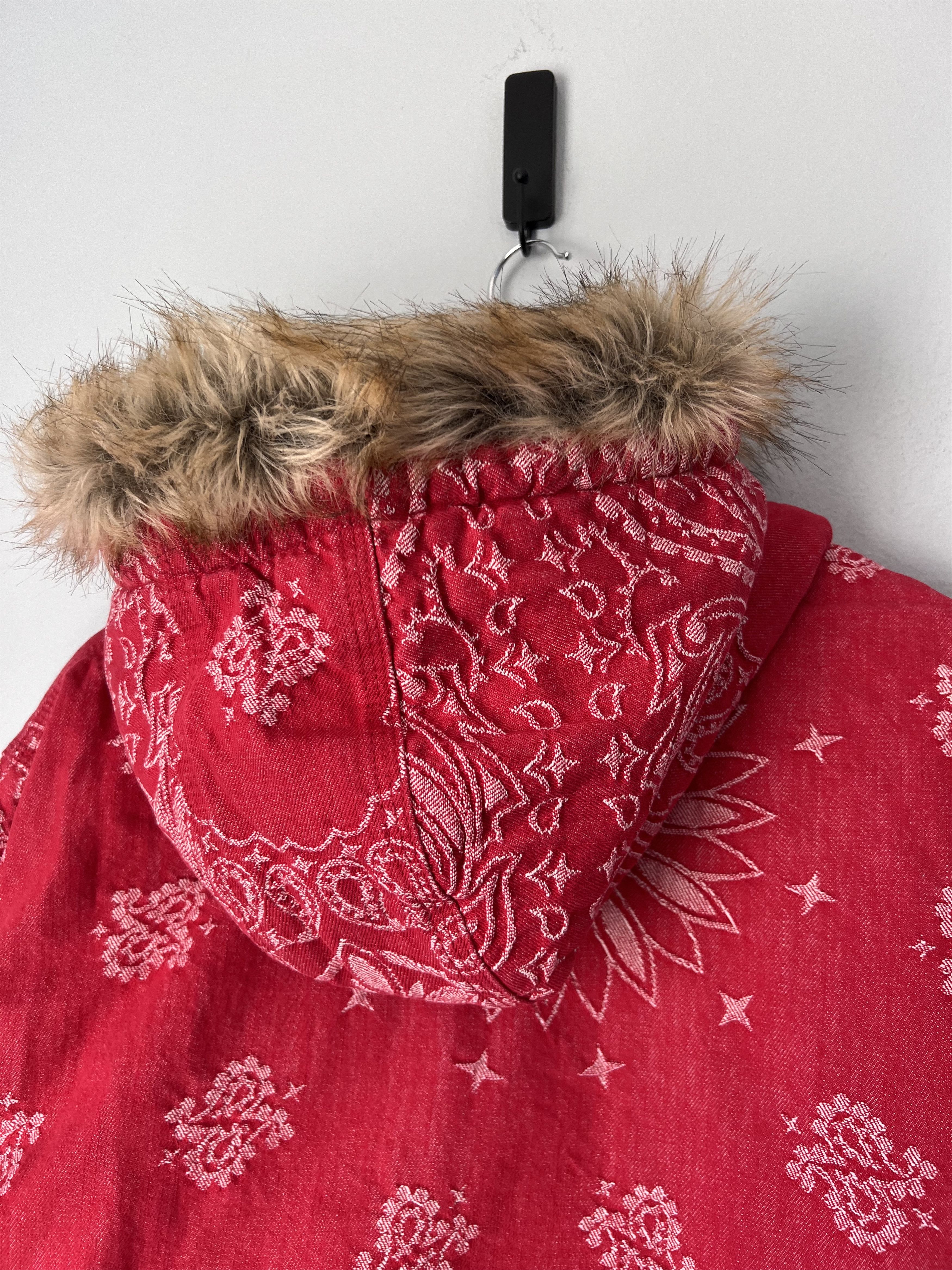Supreme Supreme Bandana Jacquard Denim Work Jacket in Red Size US L / EU 52-54 / 3 - 6 Thumbnail