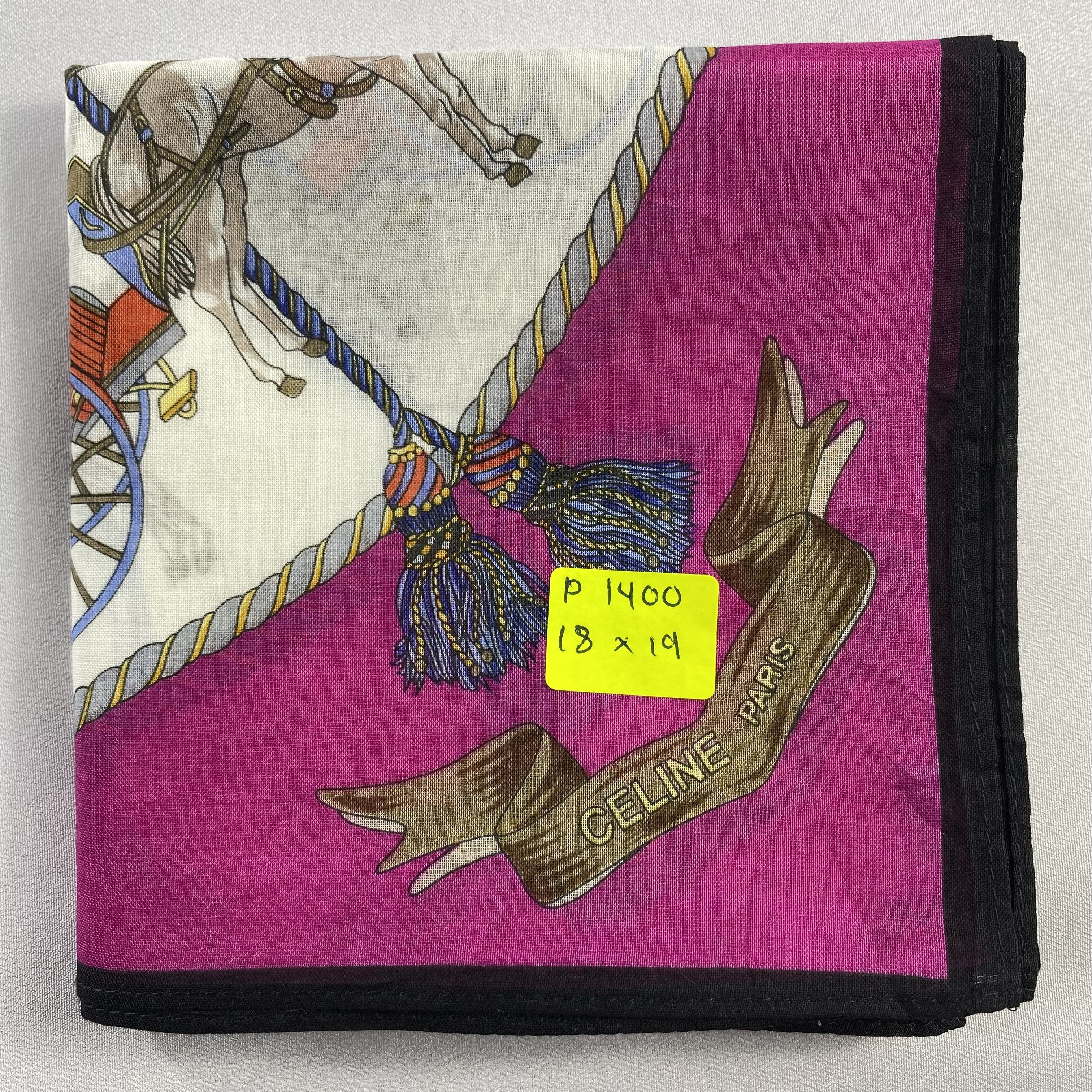 Celine × Vintage Celine Handkerchief / Neckerchief / Bandana-P1400 Size ONE SIZE - 5 Thumbnail