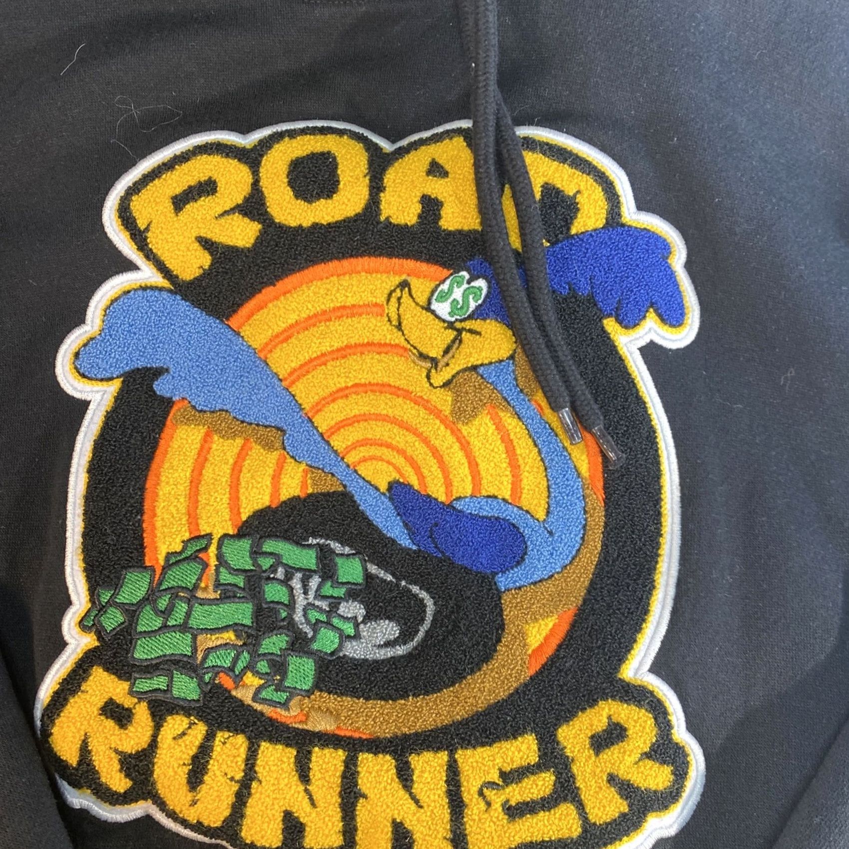 Vintage Men Hoodie 2XL Black Roadrunner Pullover Mens Size US XXL / EU 58 / 5 - 2 Thumbnail