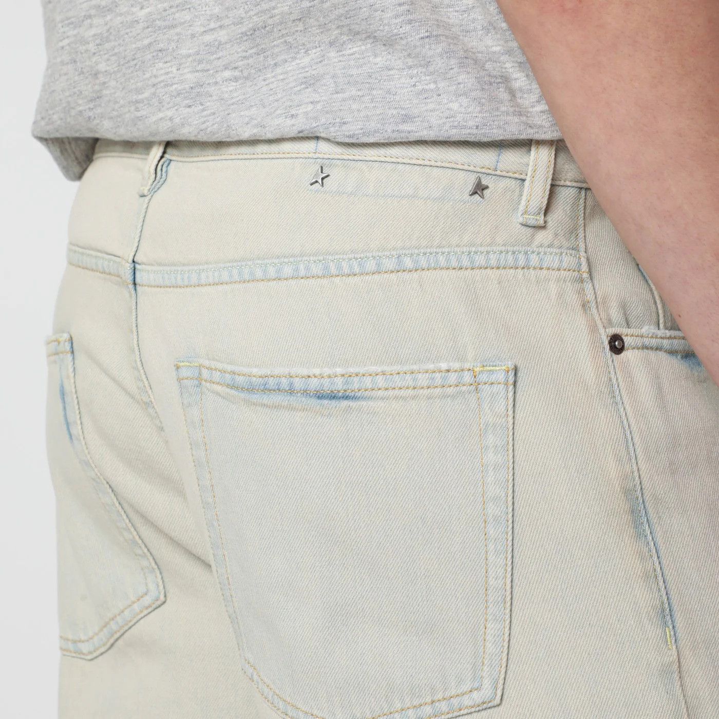 Golden Goose o1d2blof0426 Denim Jeans in Beige Size US 32 / EU 48 - 4 Thumbnail