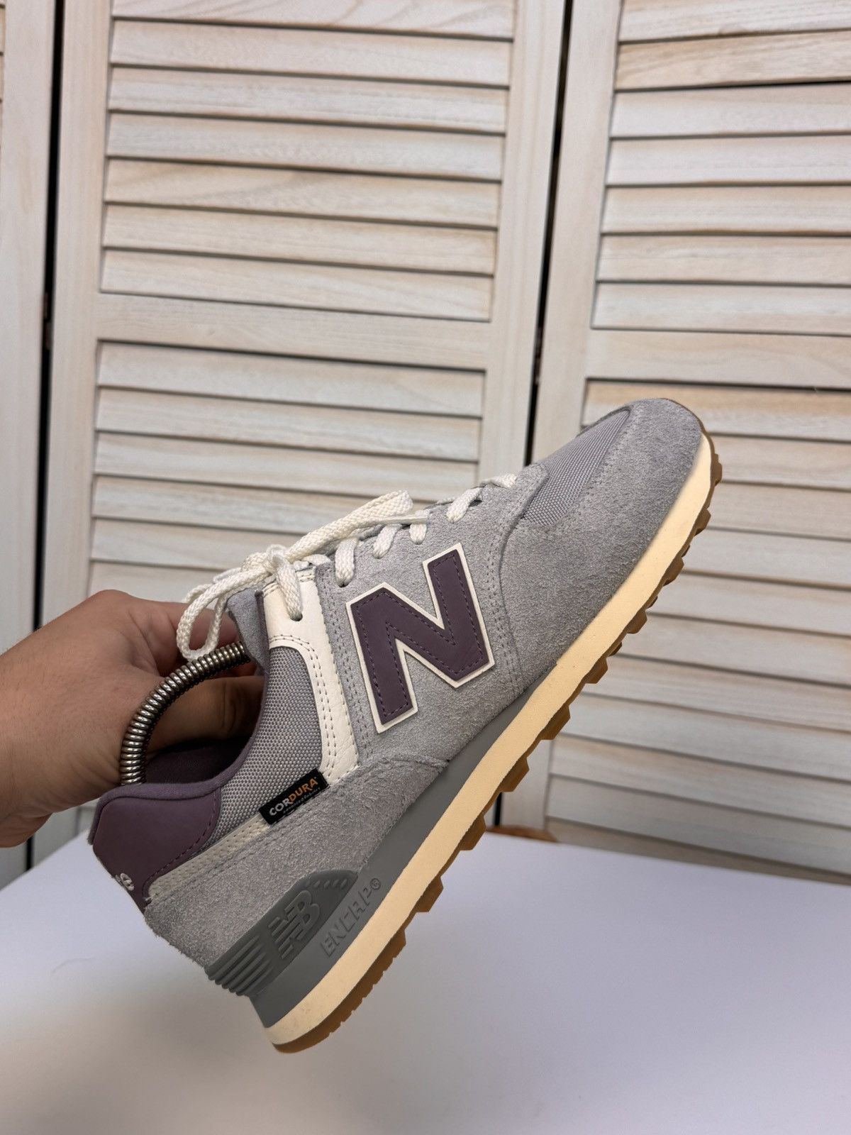 New Balance New Balance 574 Sneakers Grey / Purple (U574YGD) Men's Size US 10 / EU 43 - 8 Thumbnail