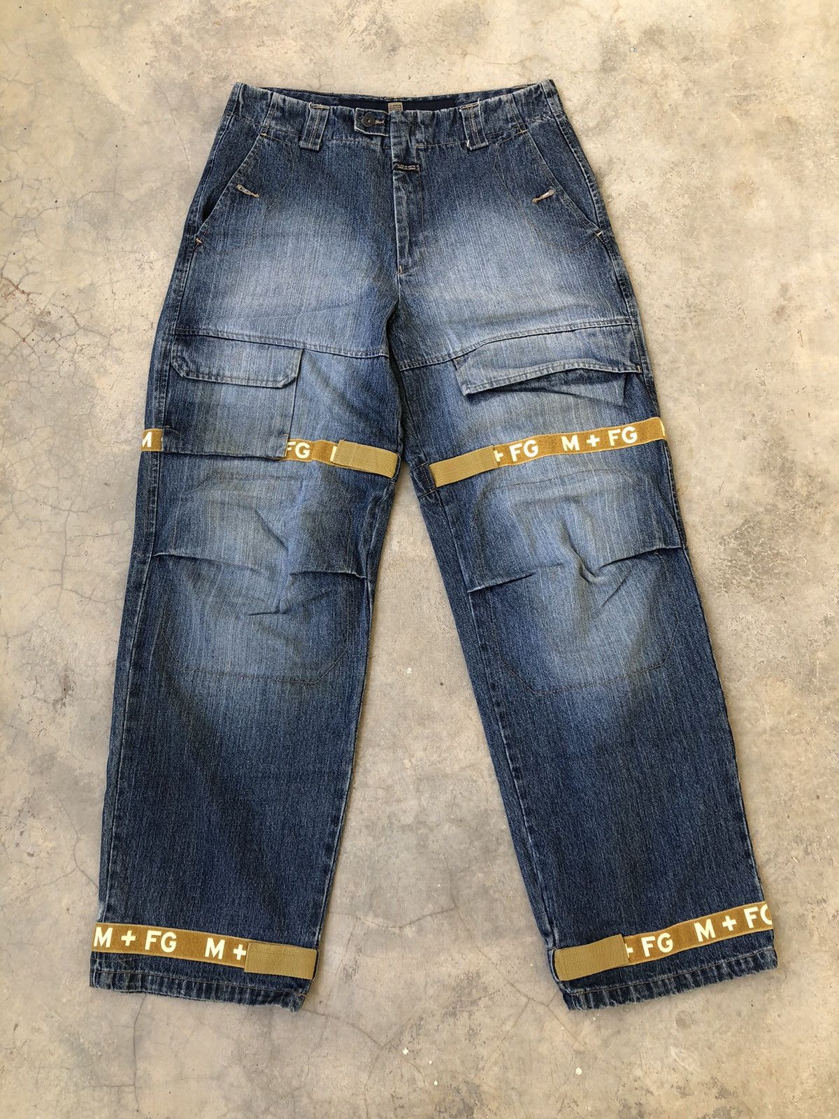 Marithe + Francois Girbaud Le Jean Marithe Francois Gurbaud Y2k M+FG Strap Baggy Denim Size US 34 / EU 50 - 7 Thumbnail