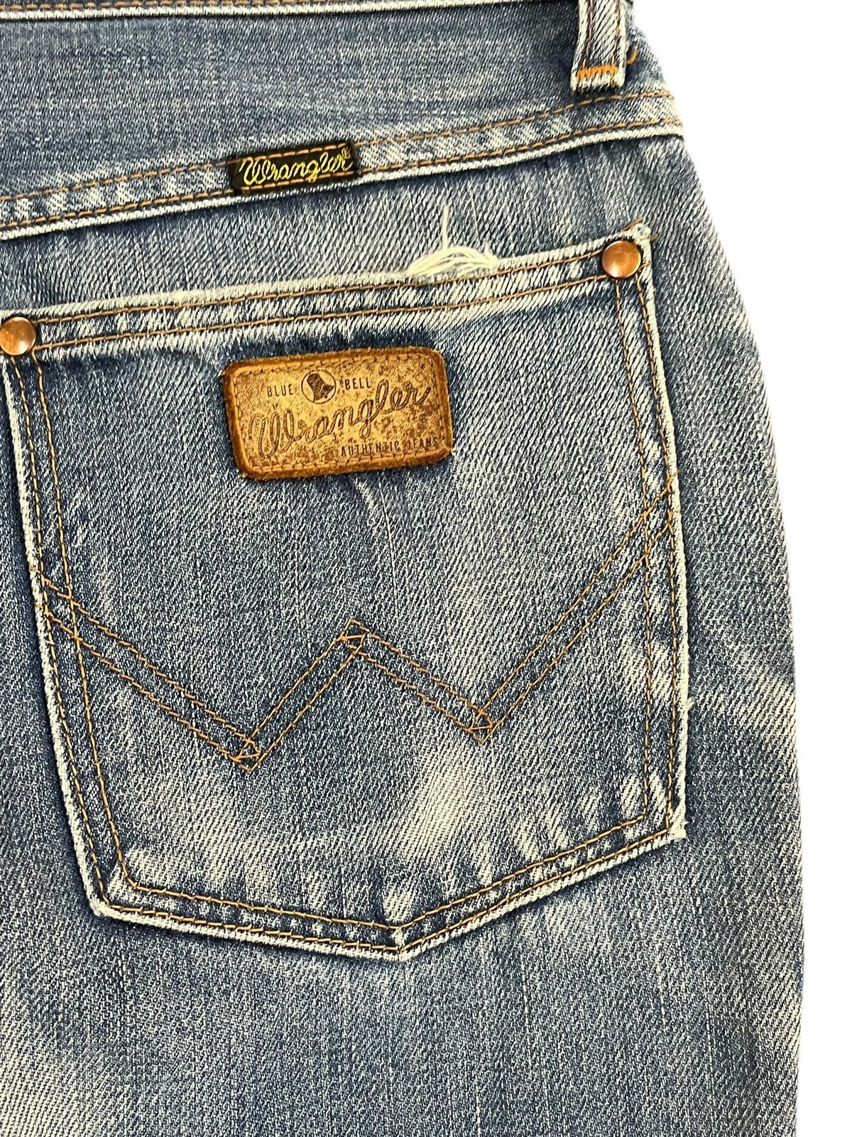 4GSELLER Vintage Wrangler Flare Bell Bottom Mudwash Denim Size US 29 - 7 Thumbnail